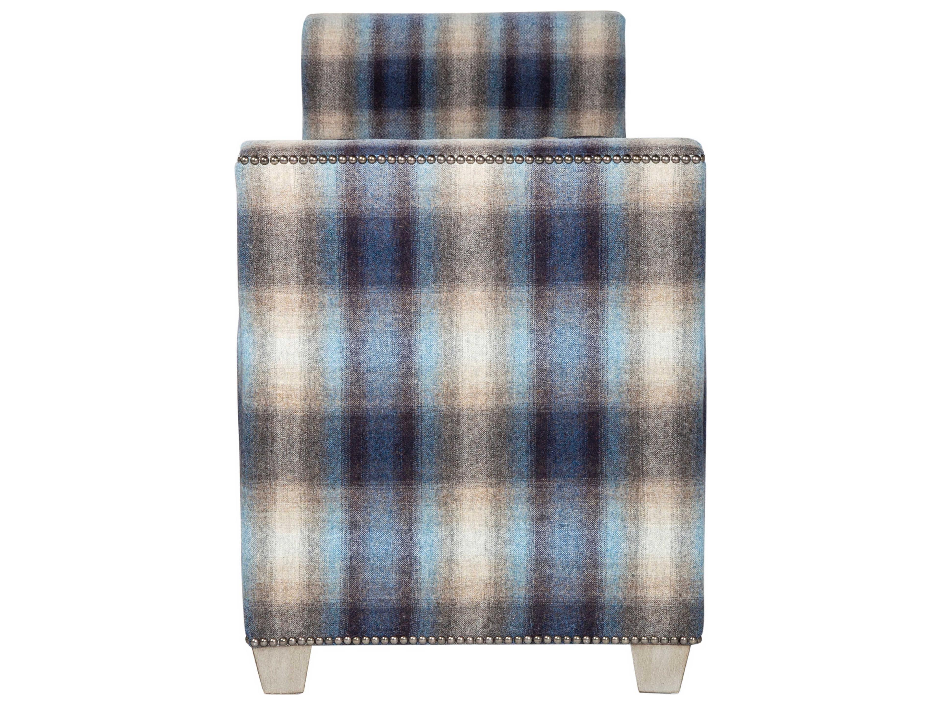 Theodore Alexander Natalia Expresso Upholstered Accent Bench