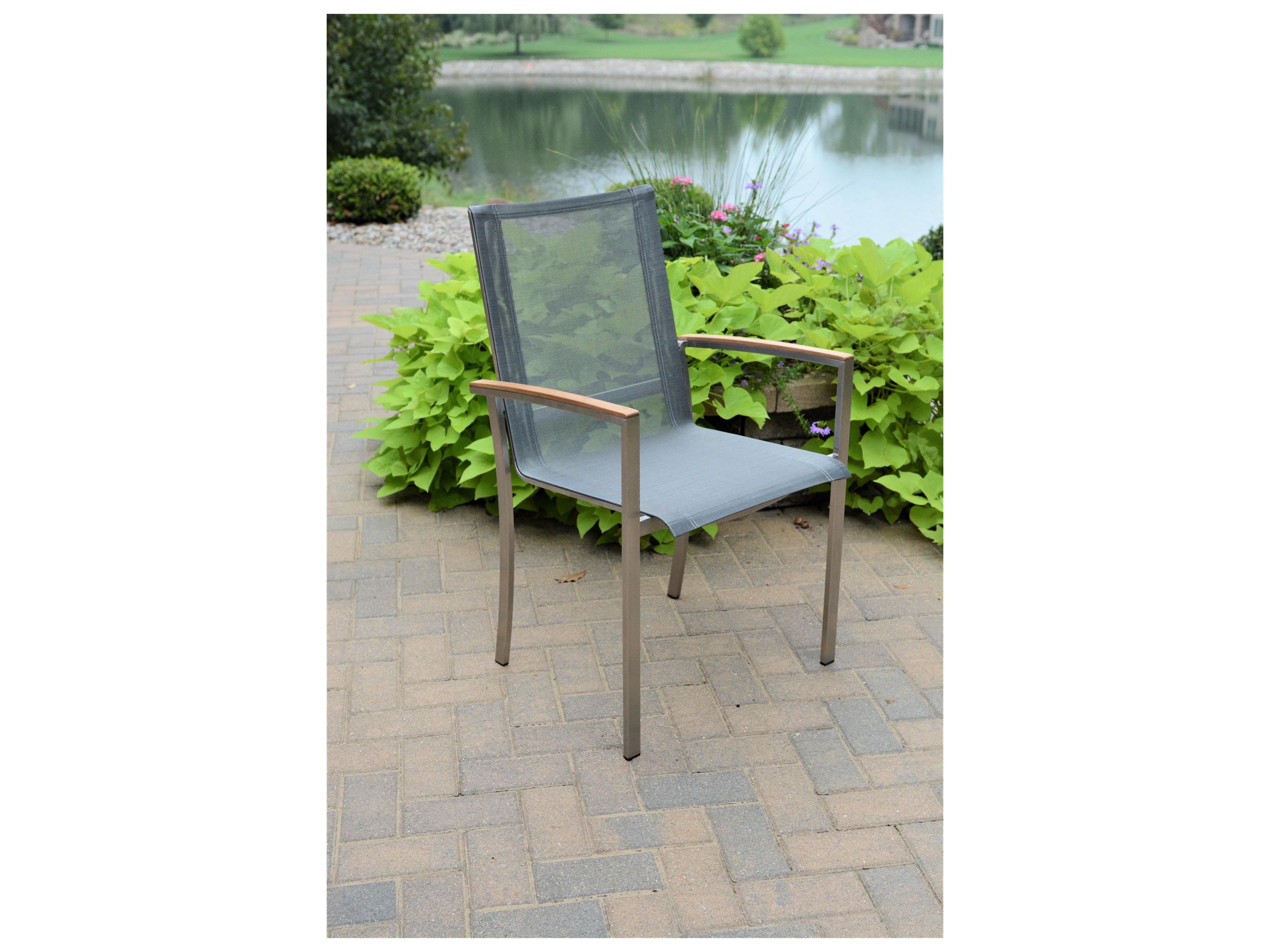 Three Birds Casual Avanti Stainless Steel Stacking Armchair