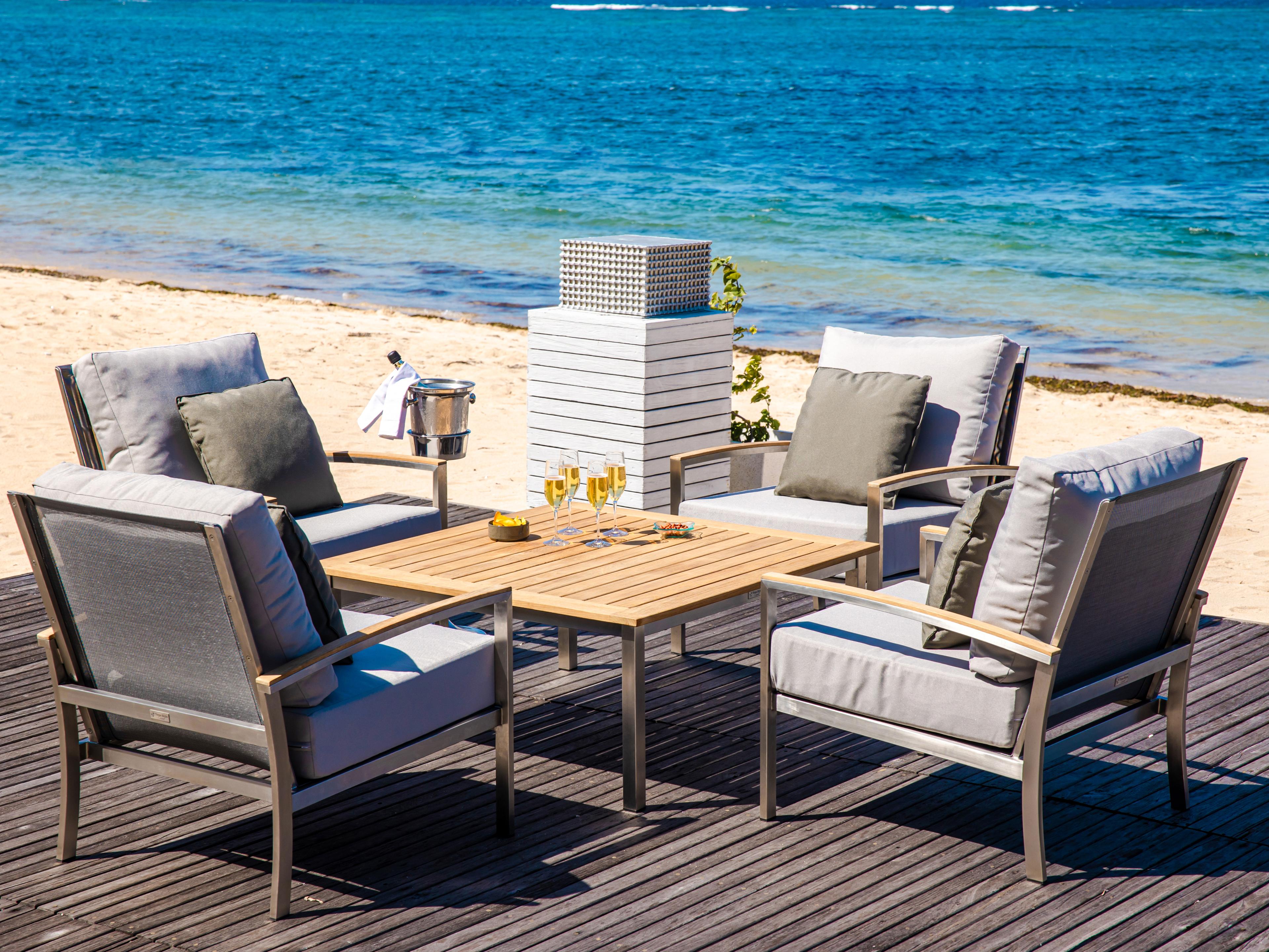 Three Birds Casual Avanti Steel Cushion Patio Lounge Chair