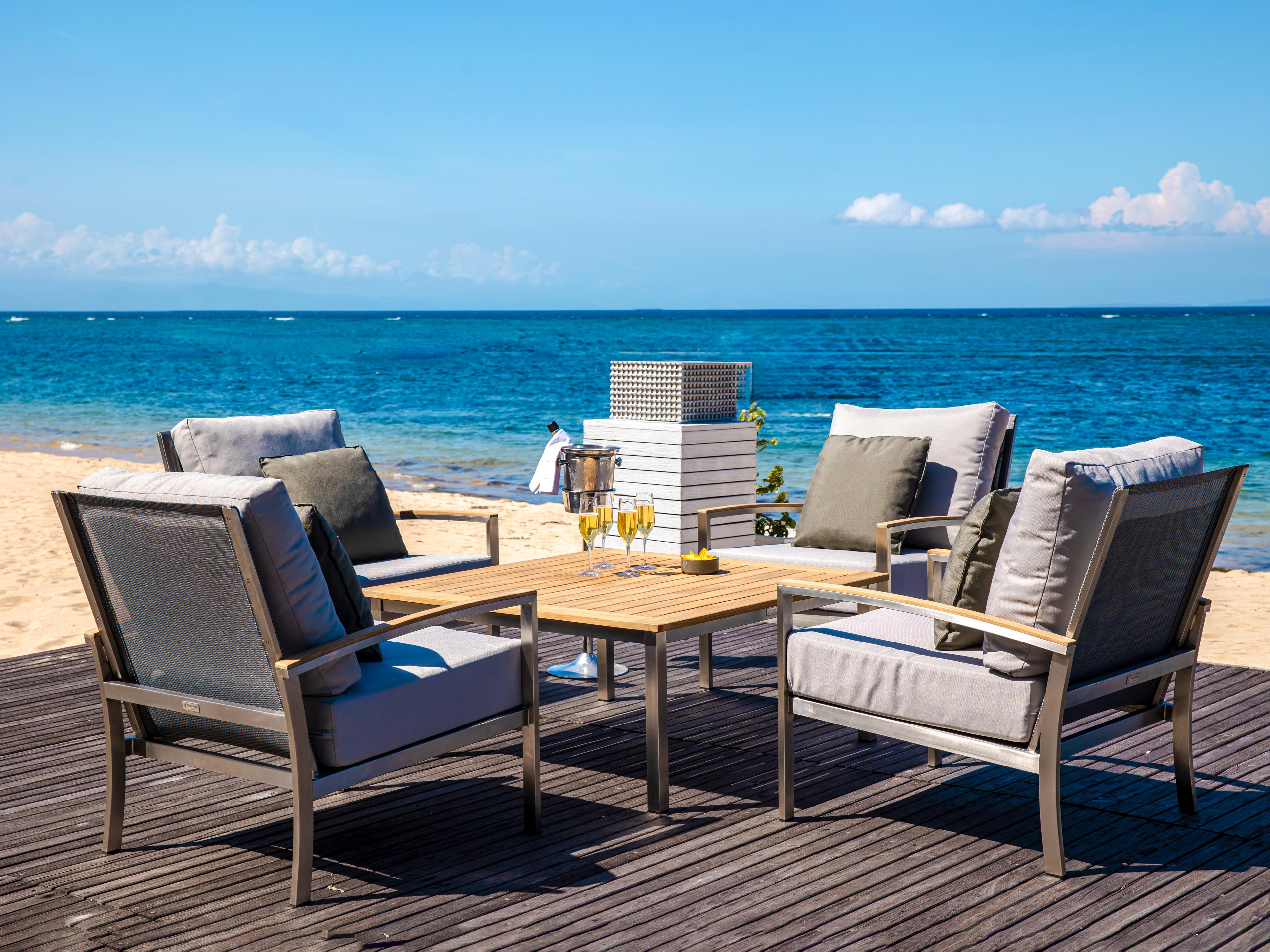 Three Birds Casual Avanti Steel Cushion Patio Lounge Chair