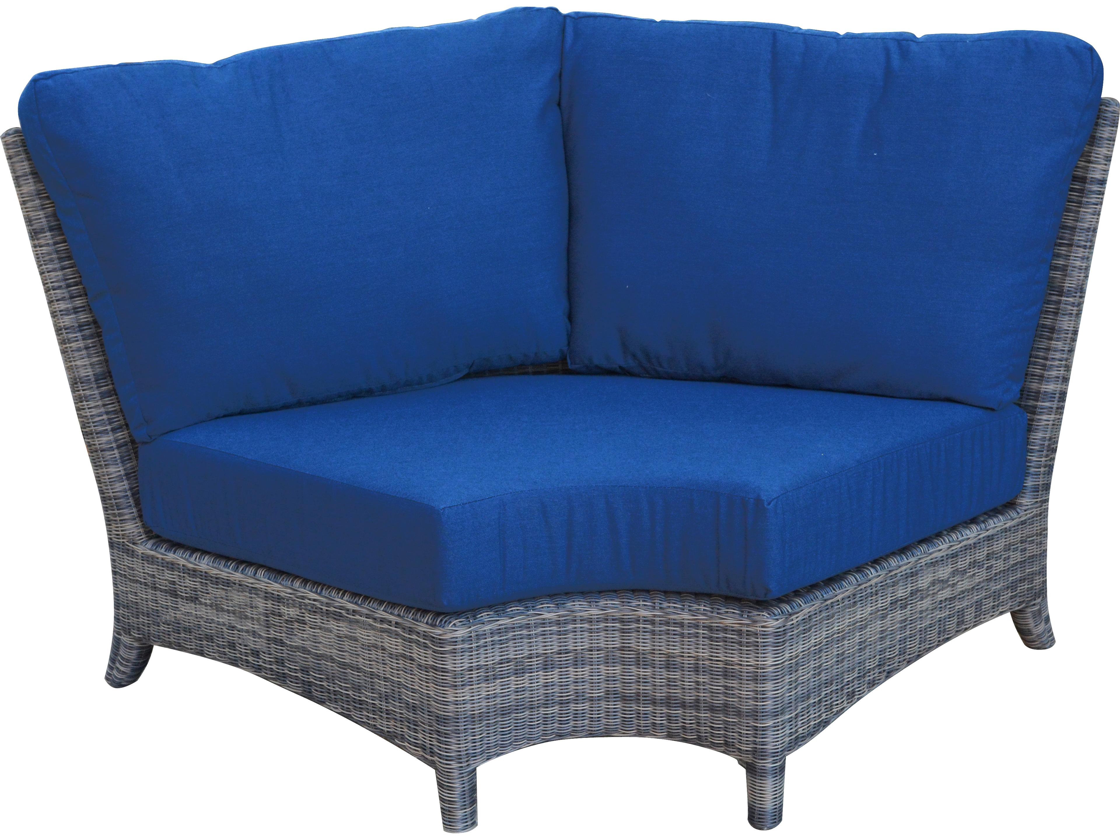 Three Birds Casual Bella Deep Seating Wicker Sectional Corner Chair