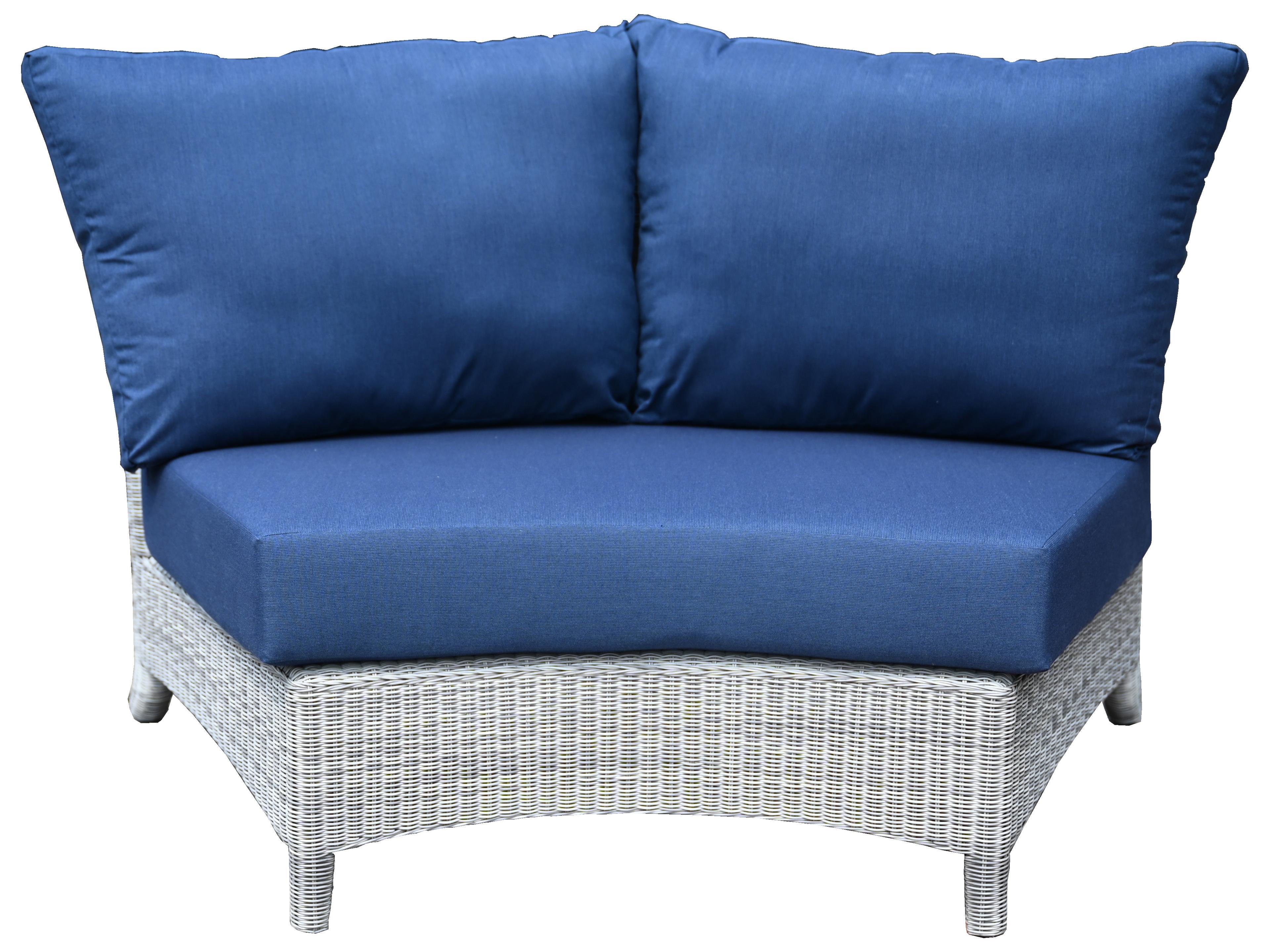 Three Birds Casual Bella Wicker Sectional Wedge Chair