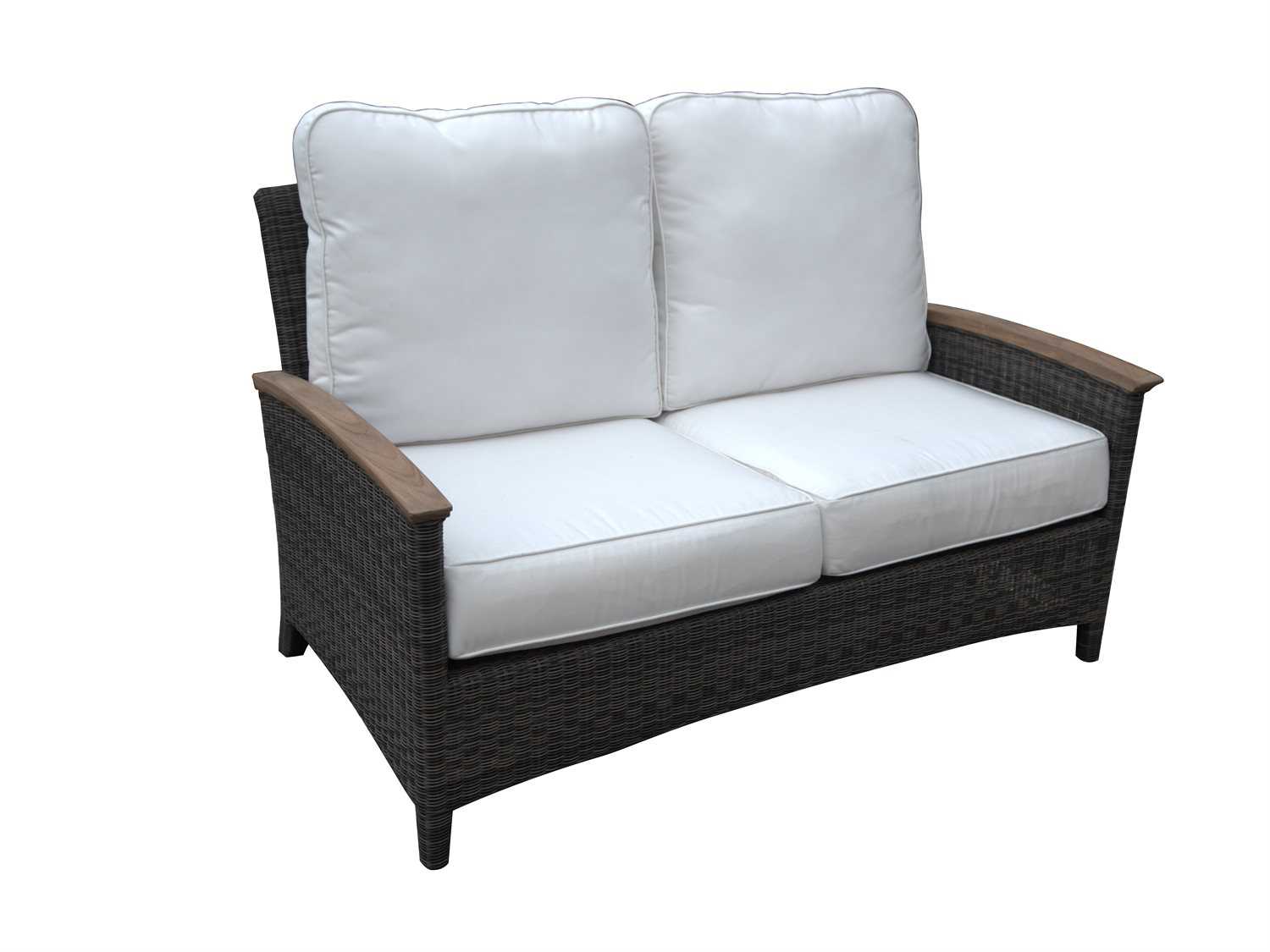 Three Birds Casual Bella Deep Seating Wicker 2-Seater Outdoor Patio Sofa
