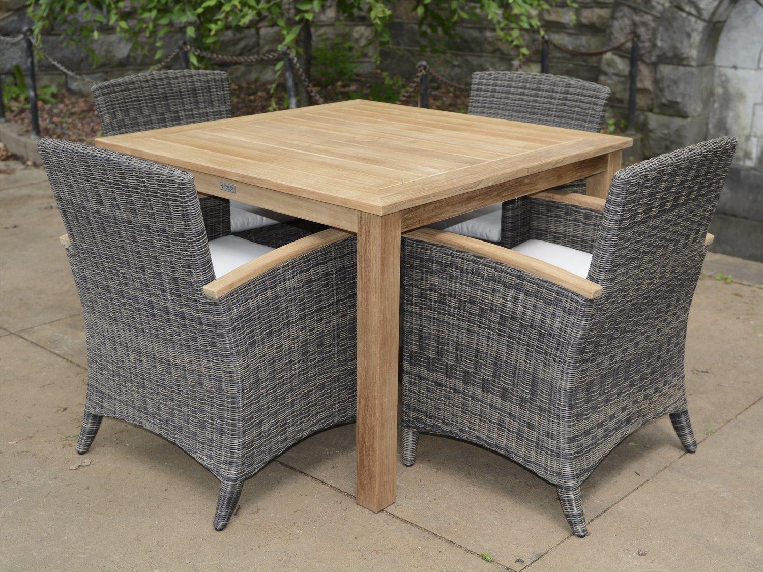 Three Birds Casual Bella Cushion Wicker Patio Dining Set