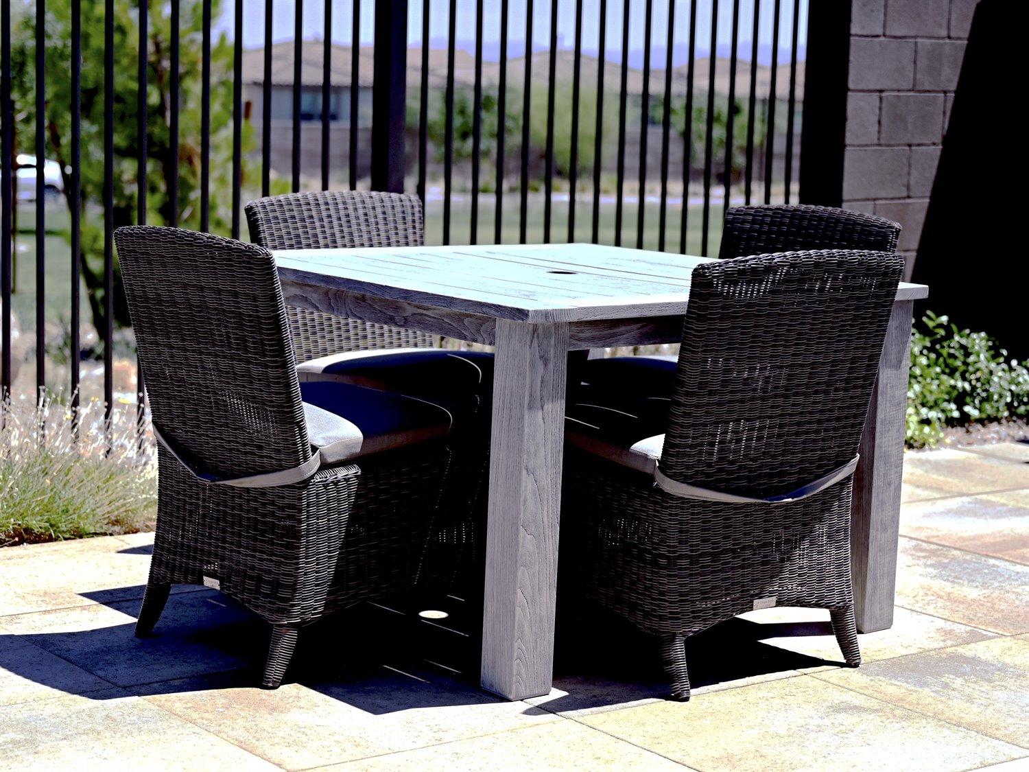 Three Birds Casual Bella Cushion Wicker Outdoor Dining Set