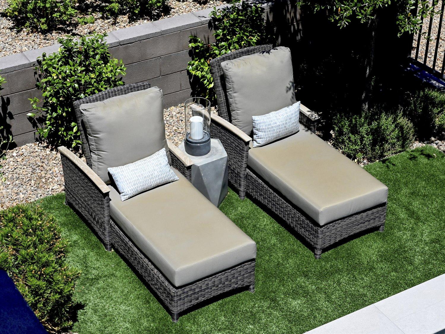 Three Birds Casual Bella Deep Seating Wicker Patio Lounge Set