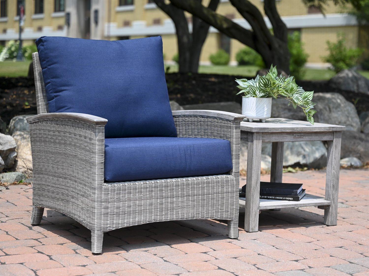 Three Birds Casual Bella Deep Seating Wicker Patio Lounge Set