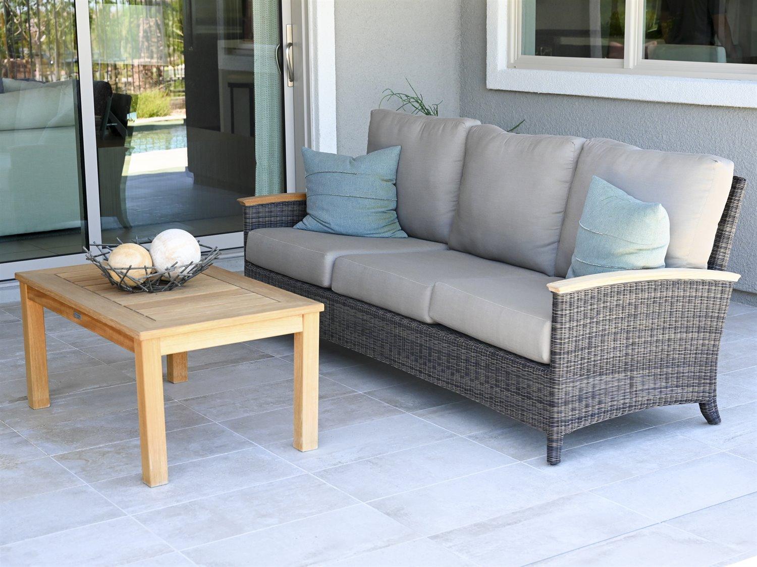 Three Birds Casual Bella Deep Seating Wicker Outdoor Lounge Set