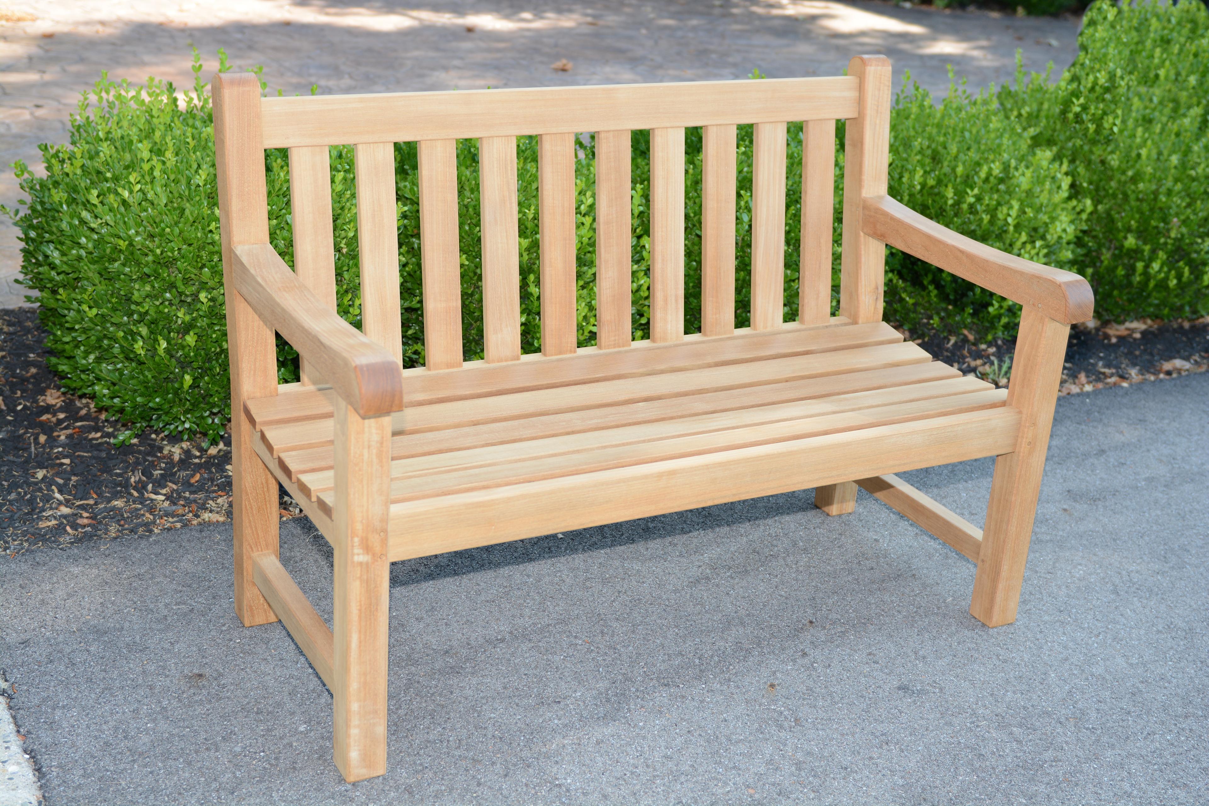 Three Birds Casual Columbia Natural Teak Patio Bench