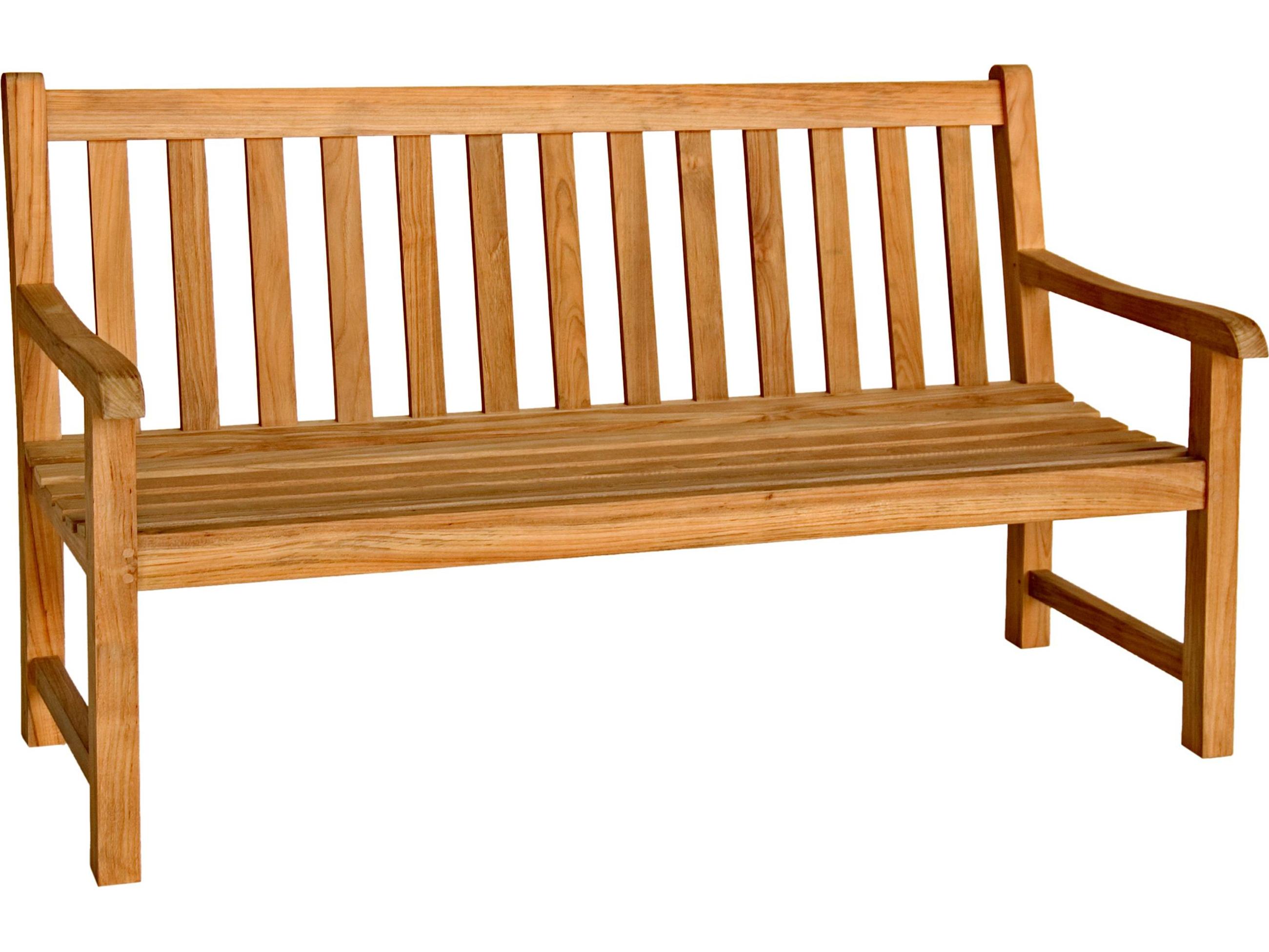 Three Birds Casual Classic Teak Outdoor Patio Bench 5 feet