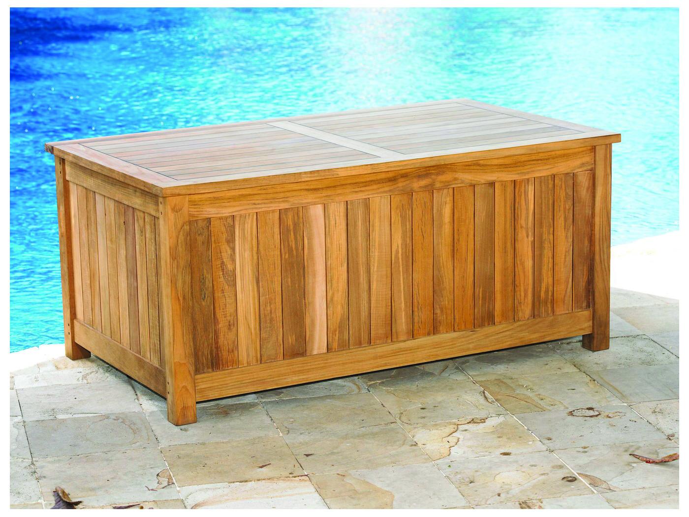 Three Birds Casual Charleston Teak Cushion Box