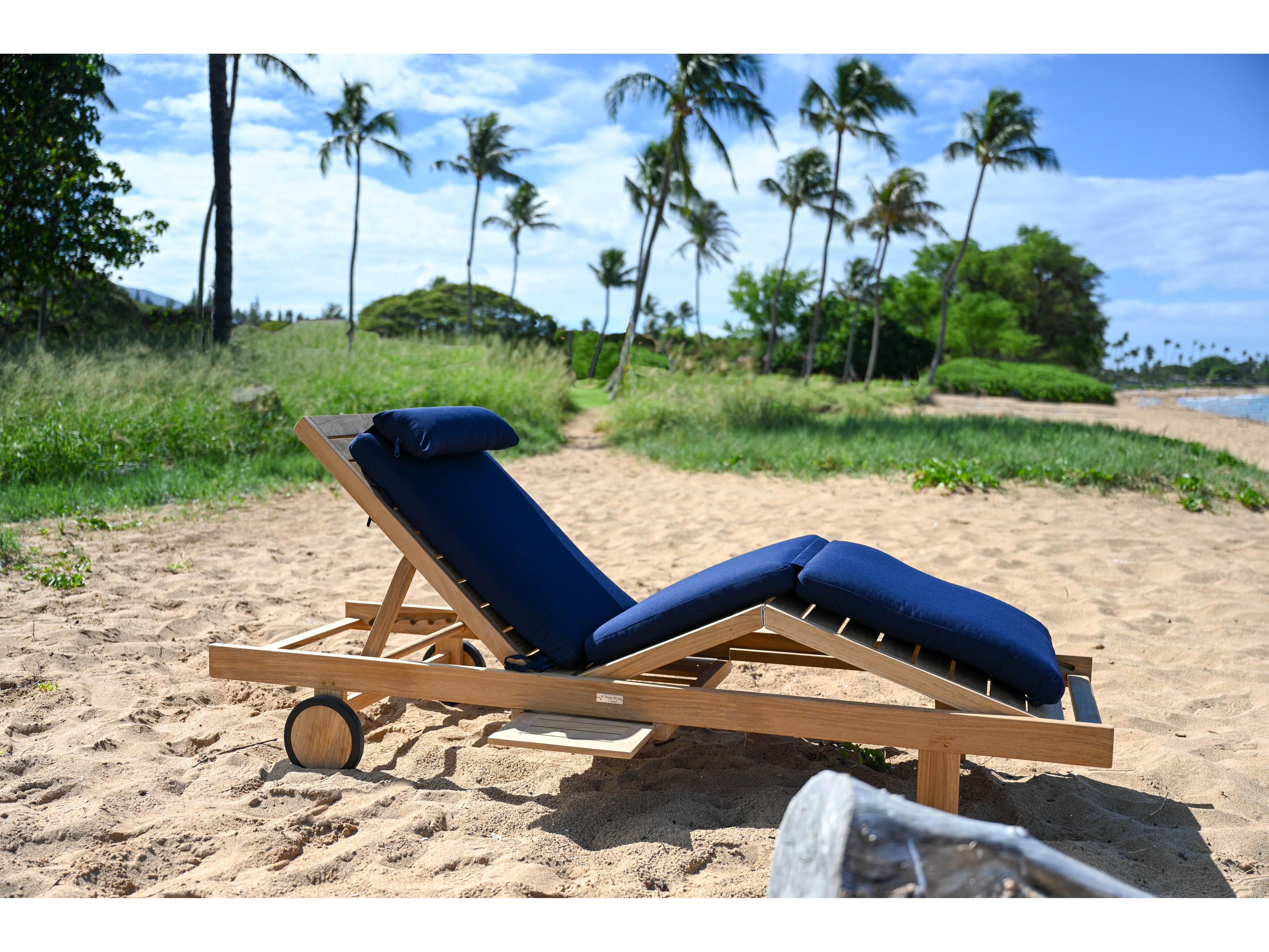 Three Birds Casual Teak Quincy Lounger