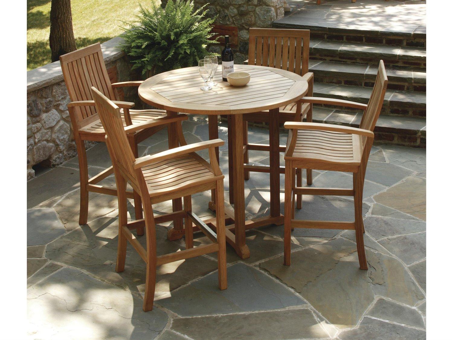 Three Birds Casual Monterey Natural Teak Bar Set