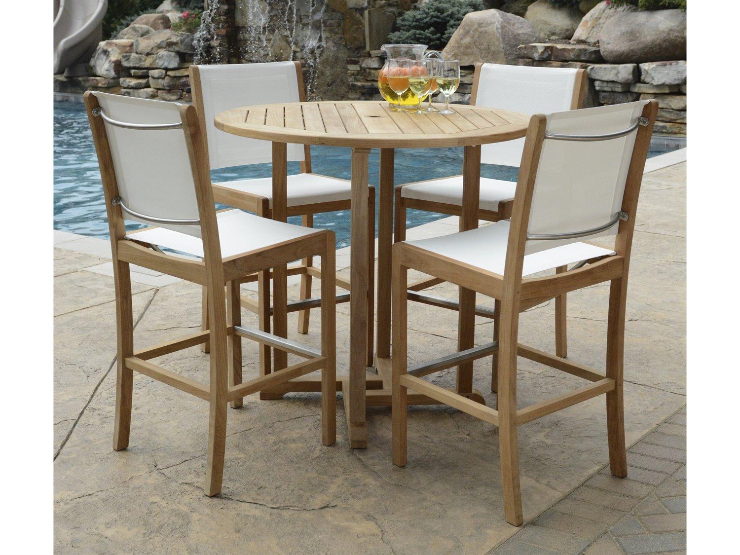Three Birds Casual Riviera Sling Natural Teak Bar Set
