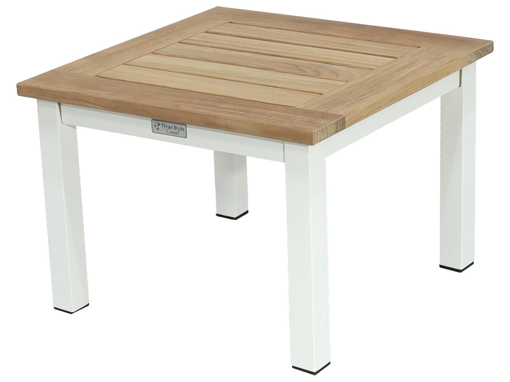 Three Birds Casual Soho Aluminum Square End Table