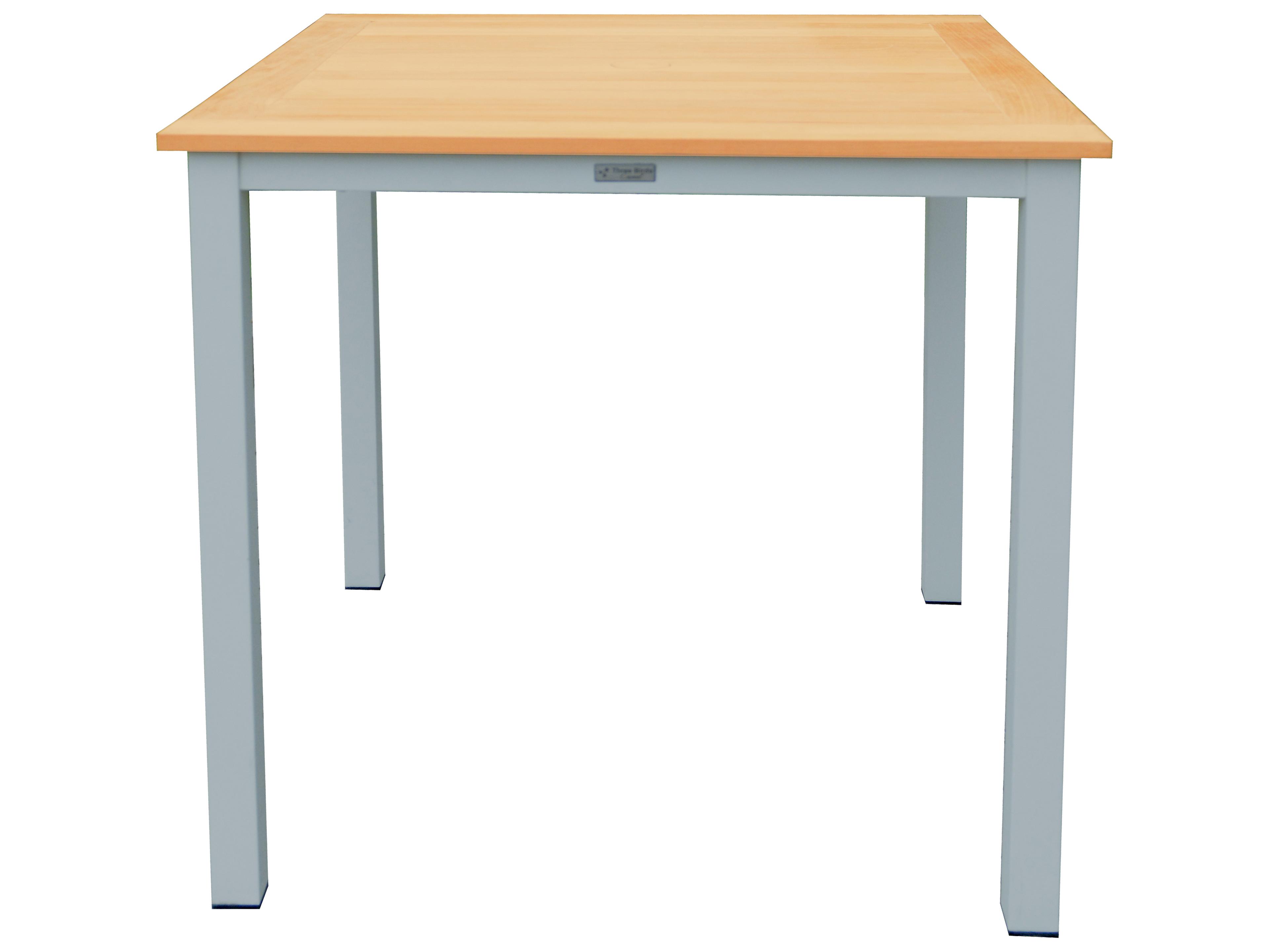 Three Birds Casual SoHo Square Outdoor Patio Counter Height Table