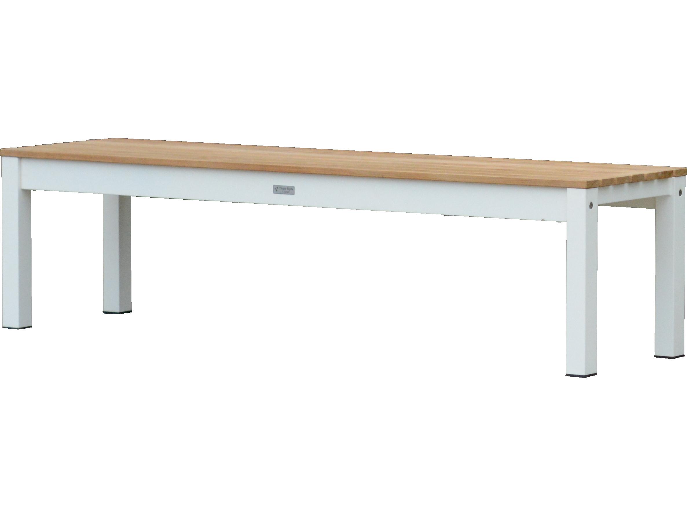 Three Birds Casual SoHo Teak Backless Outdoor Bench