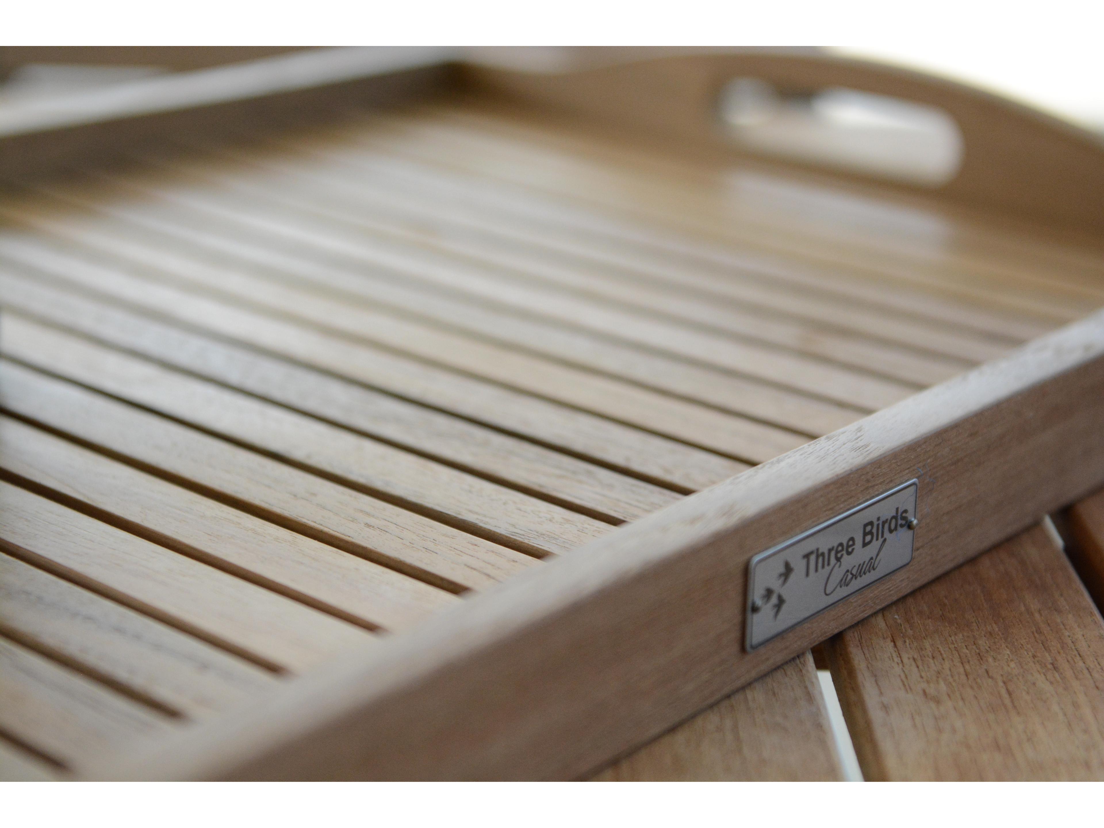 Three Birds Casual Teak Serving Tray