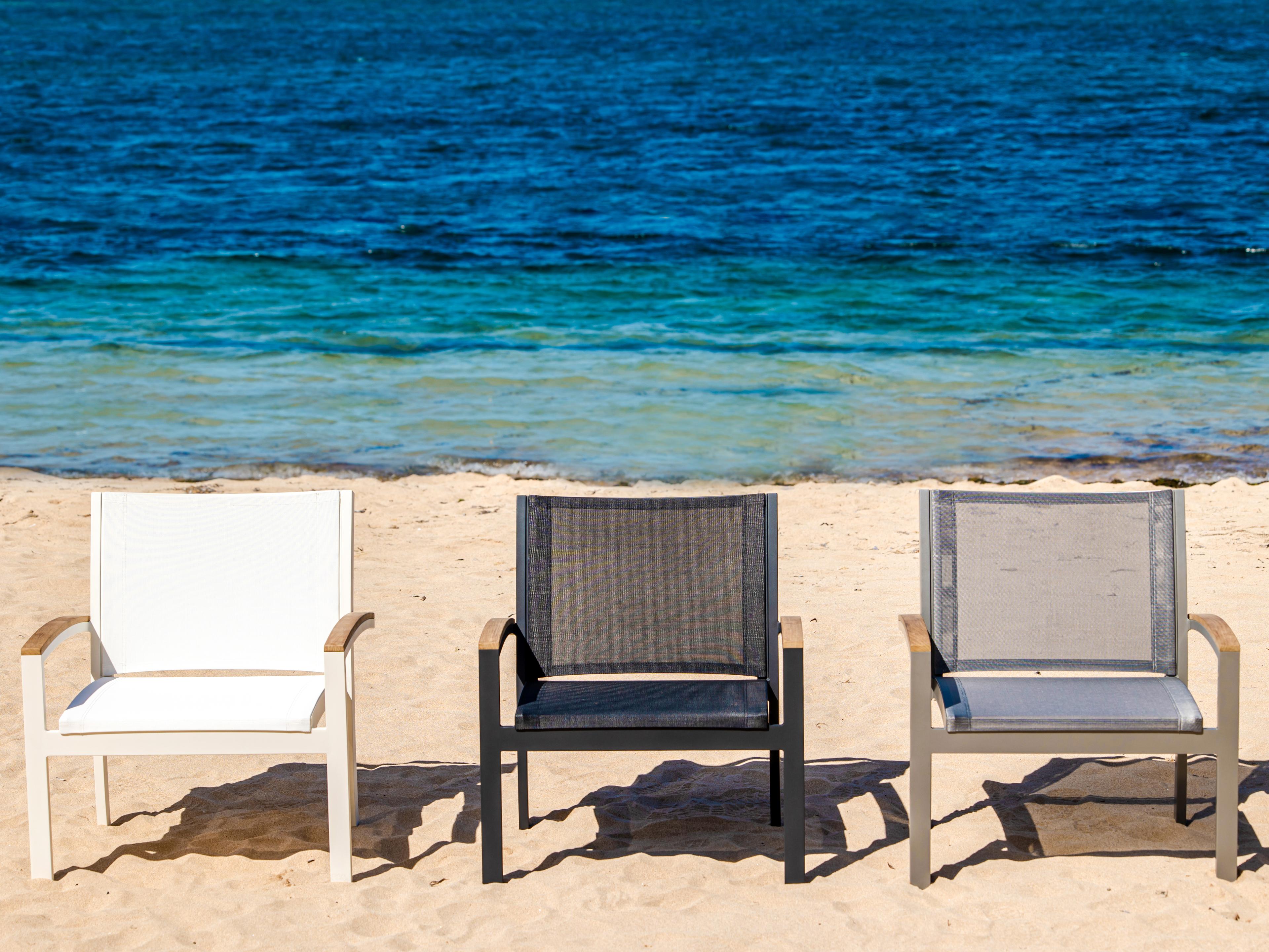 Three Birds Casual Tribeca Aluminum Sling Outdoor Patio Lounge Chair