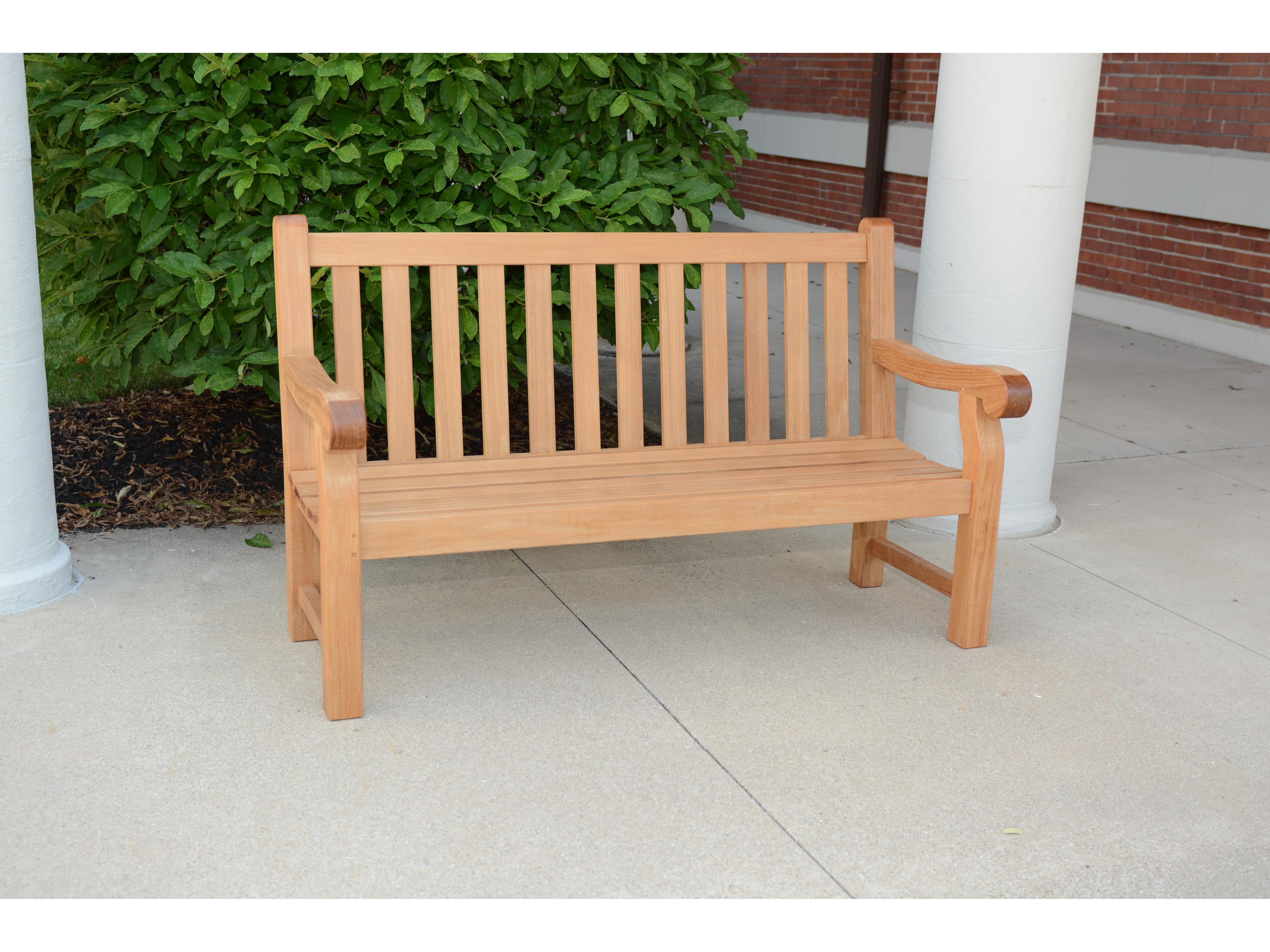 Three Birds Casual Theodore Teak Natural Patio Bench