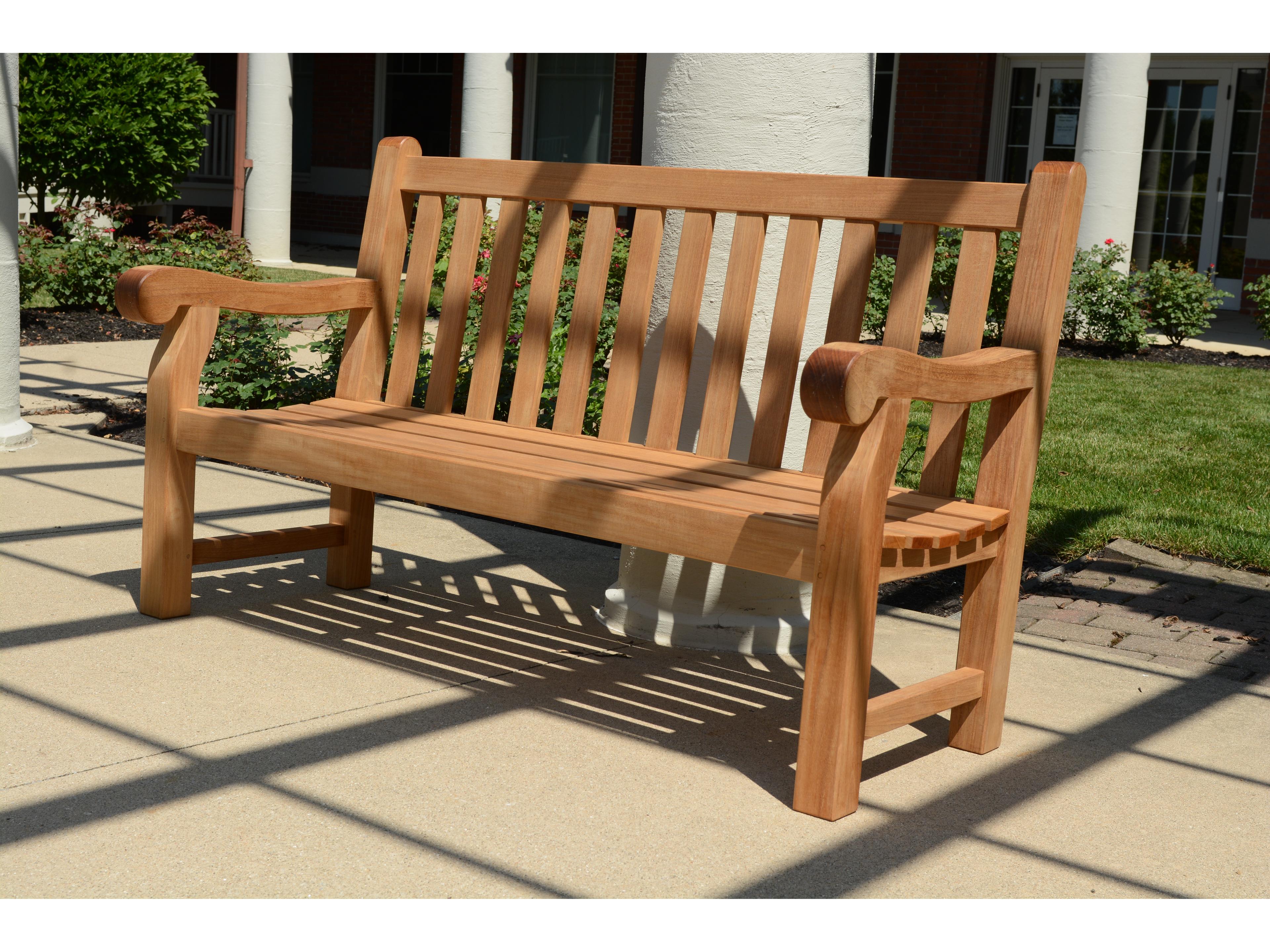 Three Birds Casual Theodore Teak Natural Patio Bench