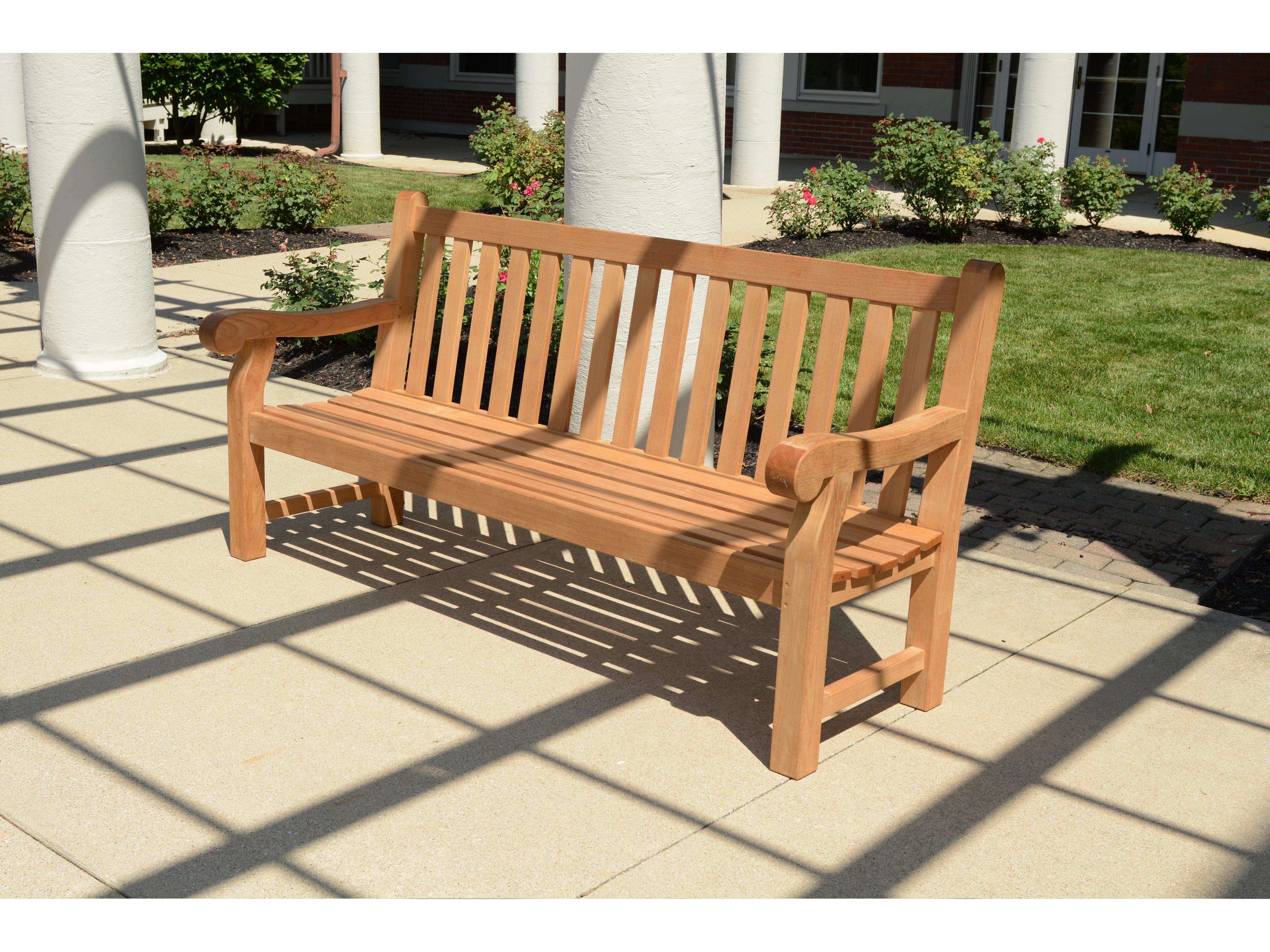 Three Birds Casual Theodore Teak Natural Outdoor Bench