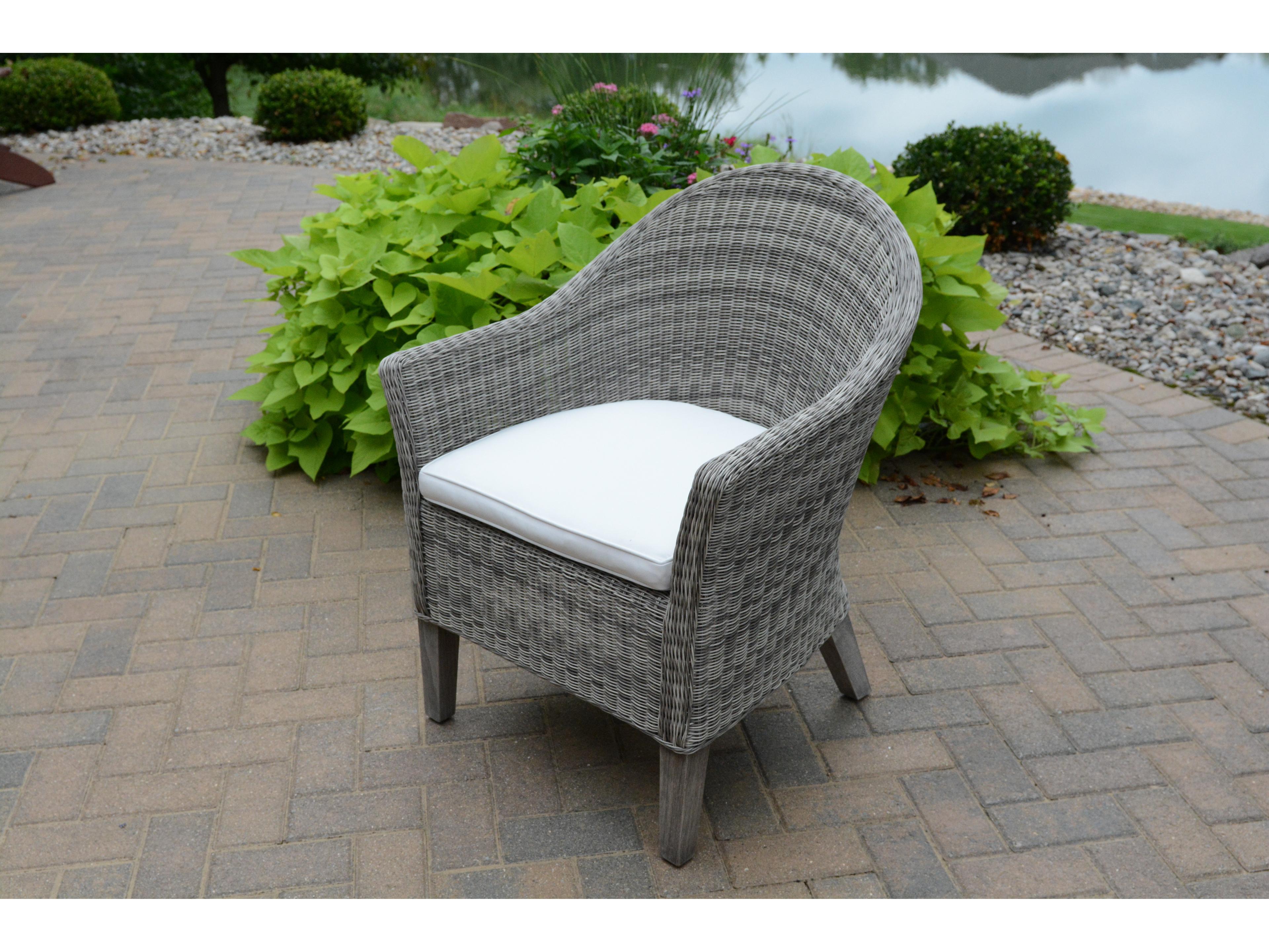 Three Birds Casual Vienna Wicker Outdoor Patio Dining Chair