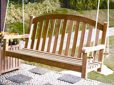 Three Birds Casual Victoria Teak Garden Outdoor Swing