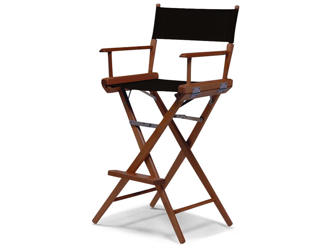 Telescope Casual Director Outdoor Chairs Wood Sling Bar Height Stool