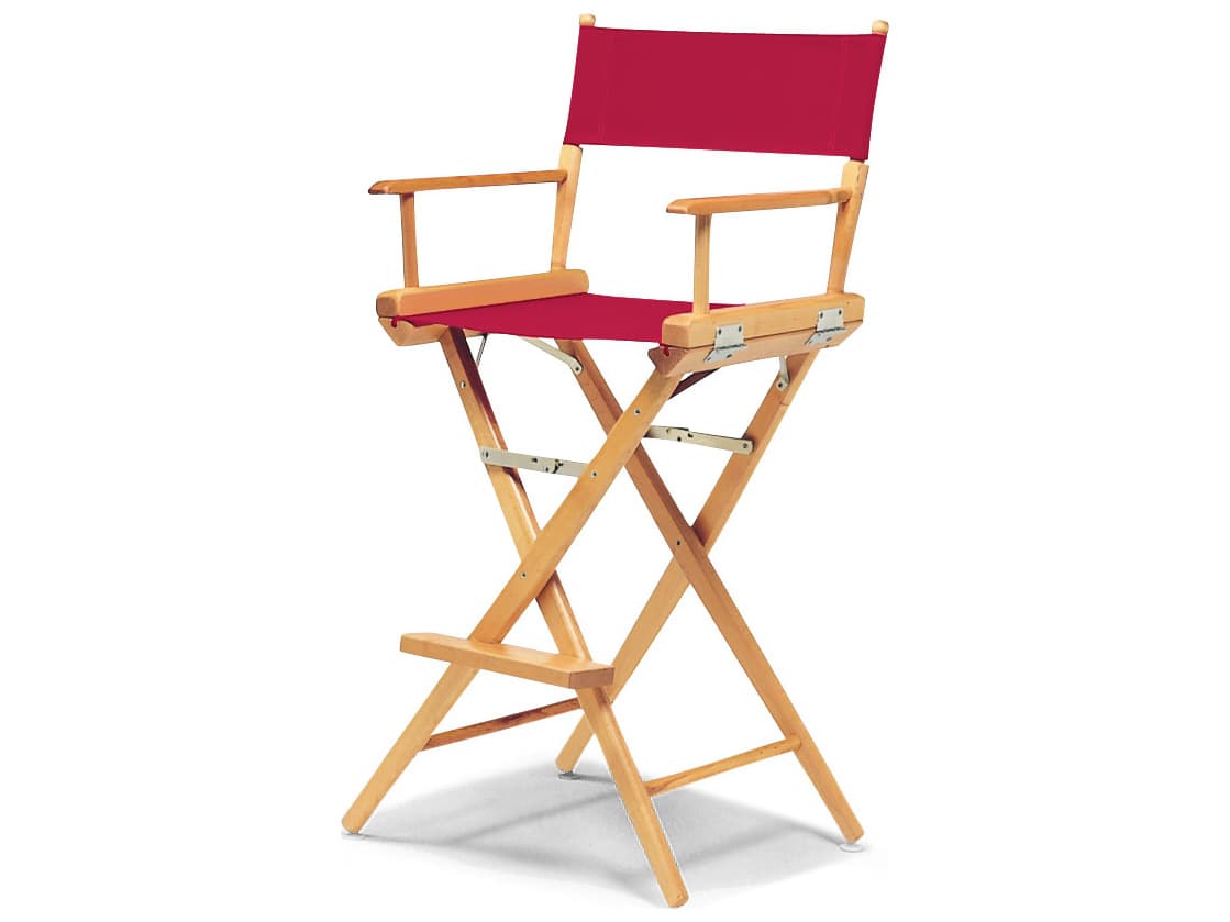 Telescope Casual Director Outdoor Chairs Wood Sling Bar Height Stool