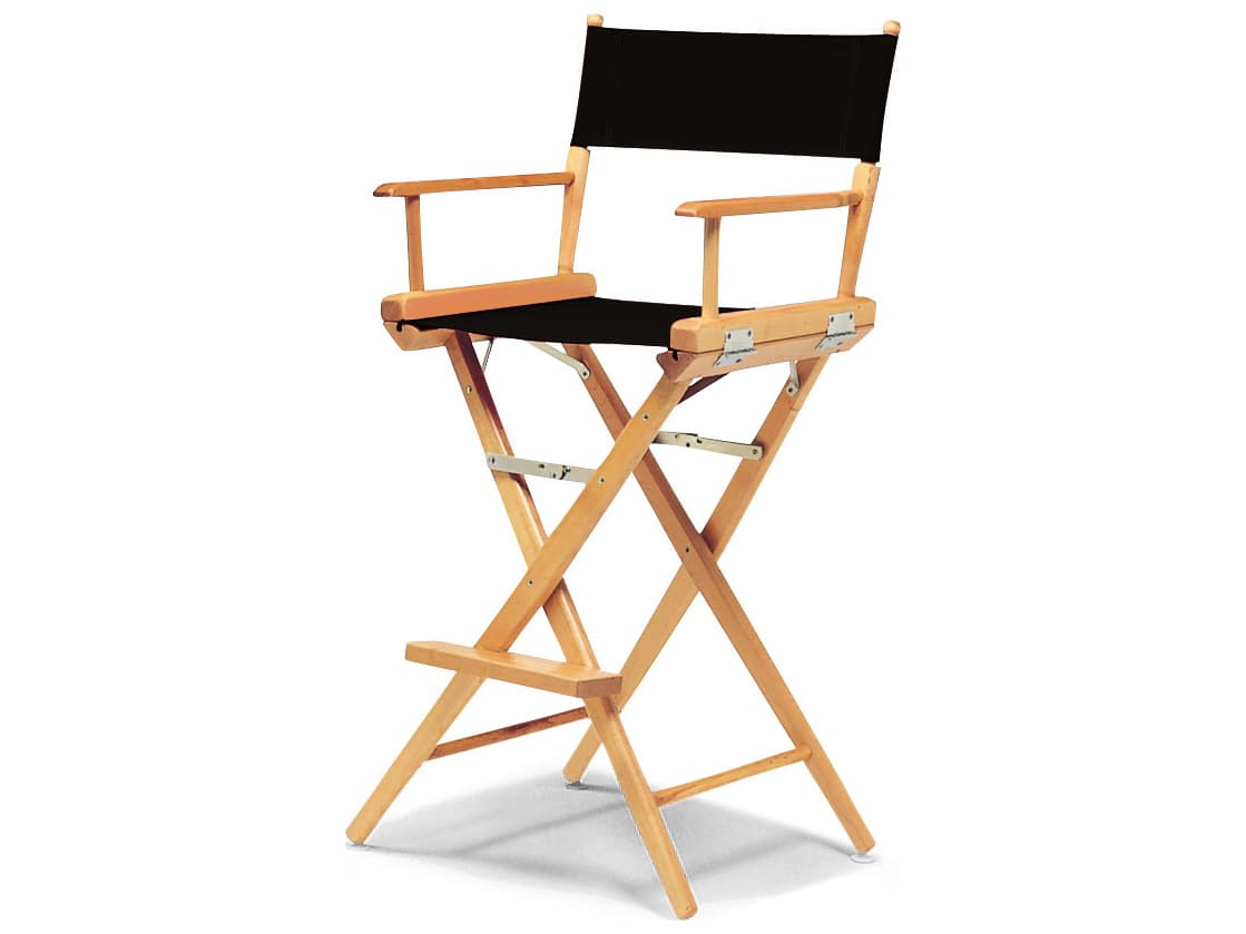 Telescope Casual Director Outdoor Chairs Wood Sling Bar Height Stool