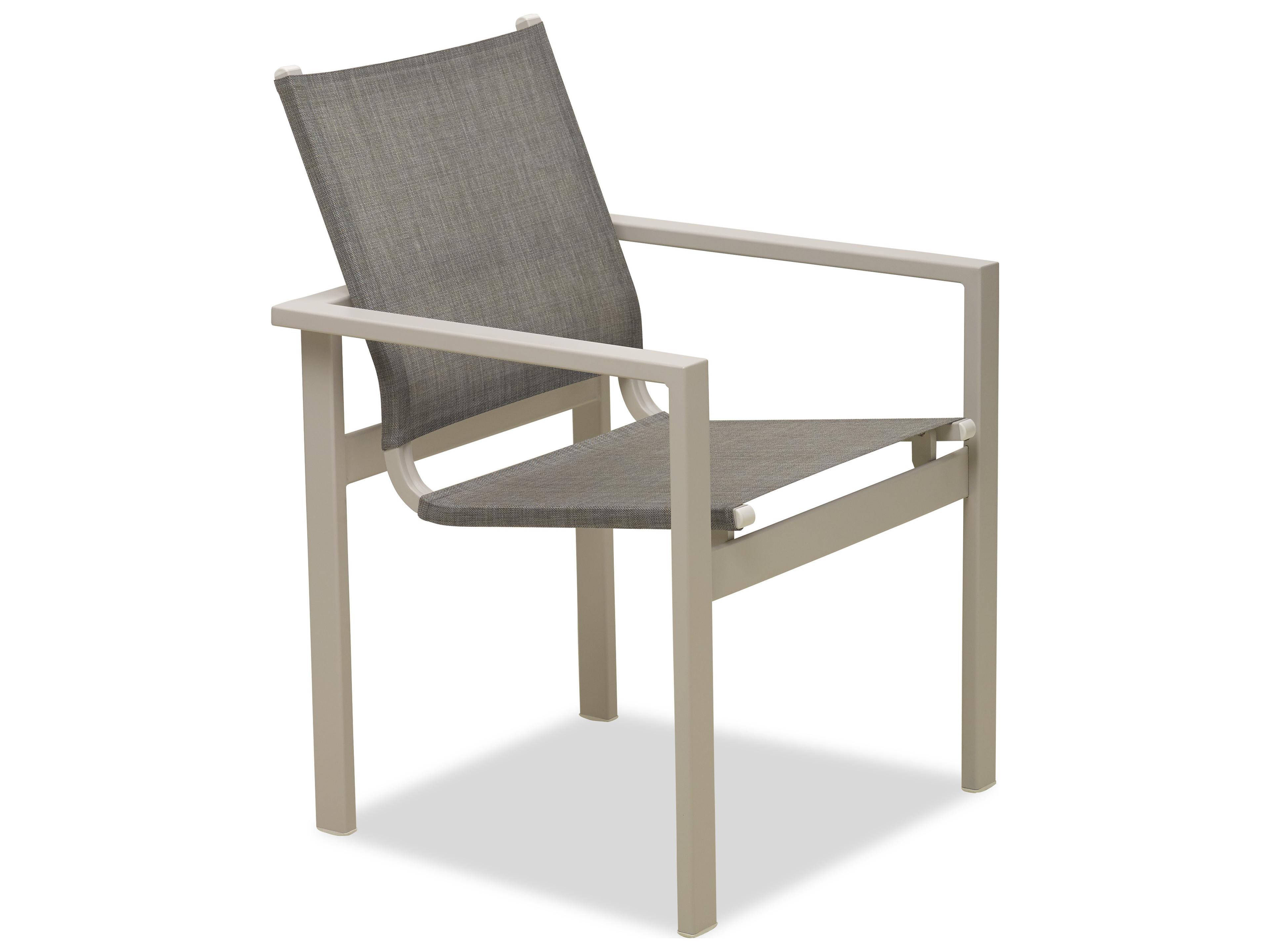 Telescope Casual Tribeca Sling Aluminum Stackable Patio Dining Arm Chair
