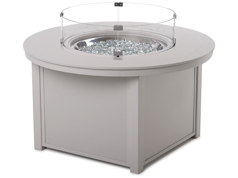 Telescope Casual MGP Aluminum Round Outdoor Patio Fire Pit Table