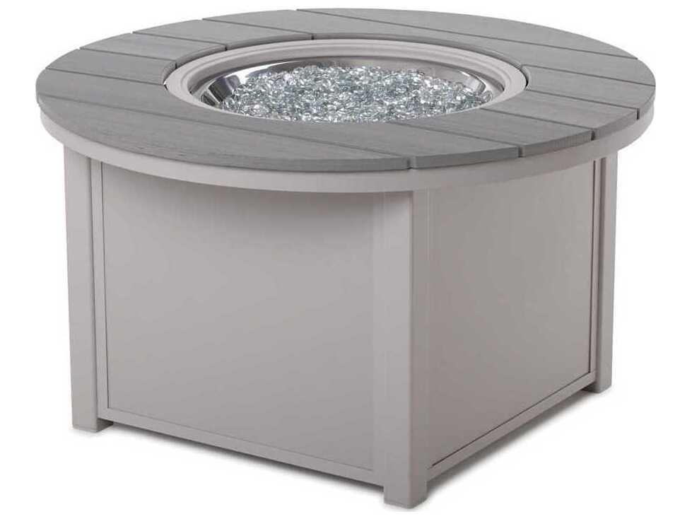 Telescope Casual MGP Aluminum Round Outdoor Patio Fire Pit Table