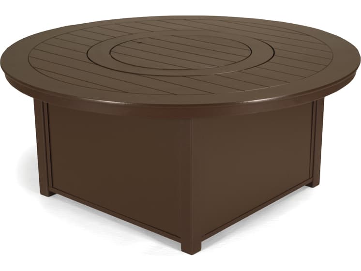Telescope Casual MGP Aluminum Round Patio Fire Pit Table