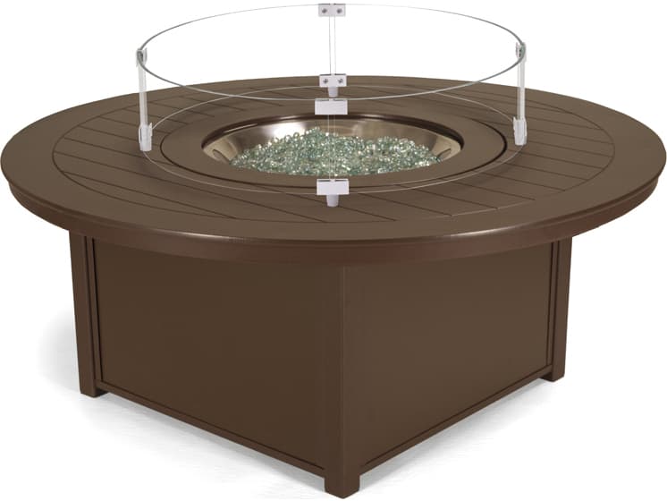 Telescope Casual MGP Aluminum Round Patio Fire Pit Table