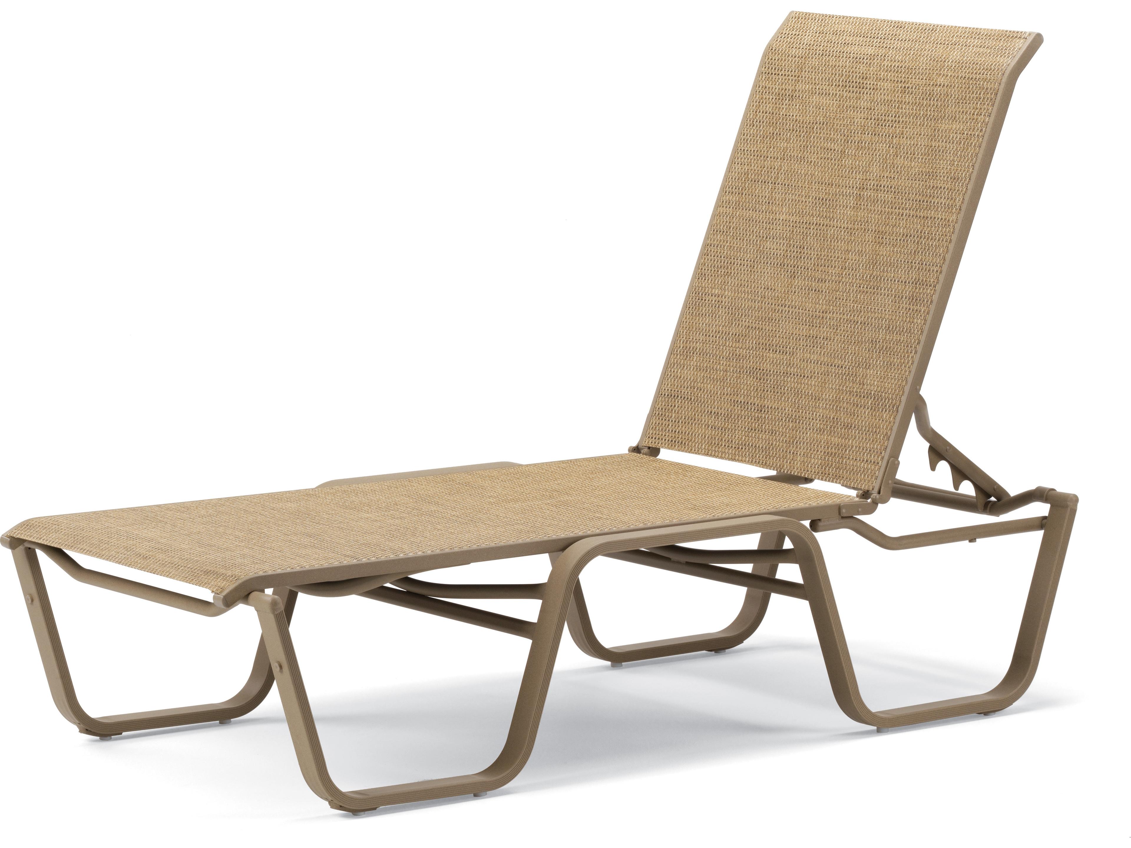 Telescope Casual Aruba Ii Sling Aluminum Outdoor Patio Chaise Lounge