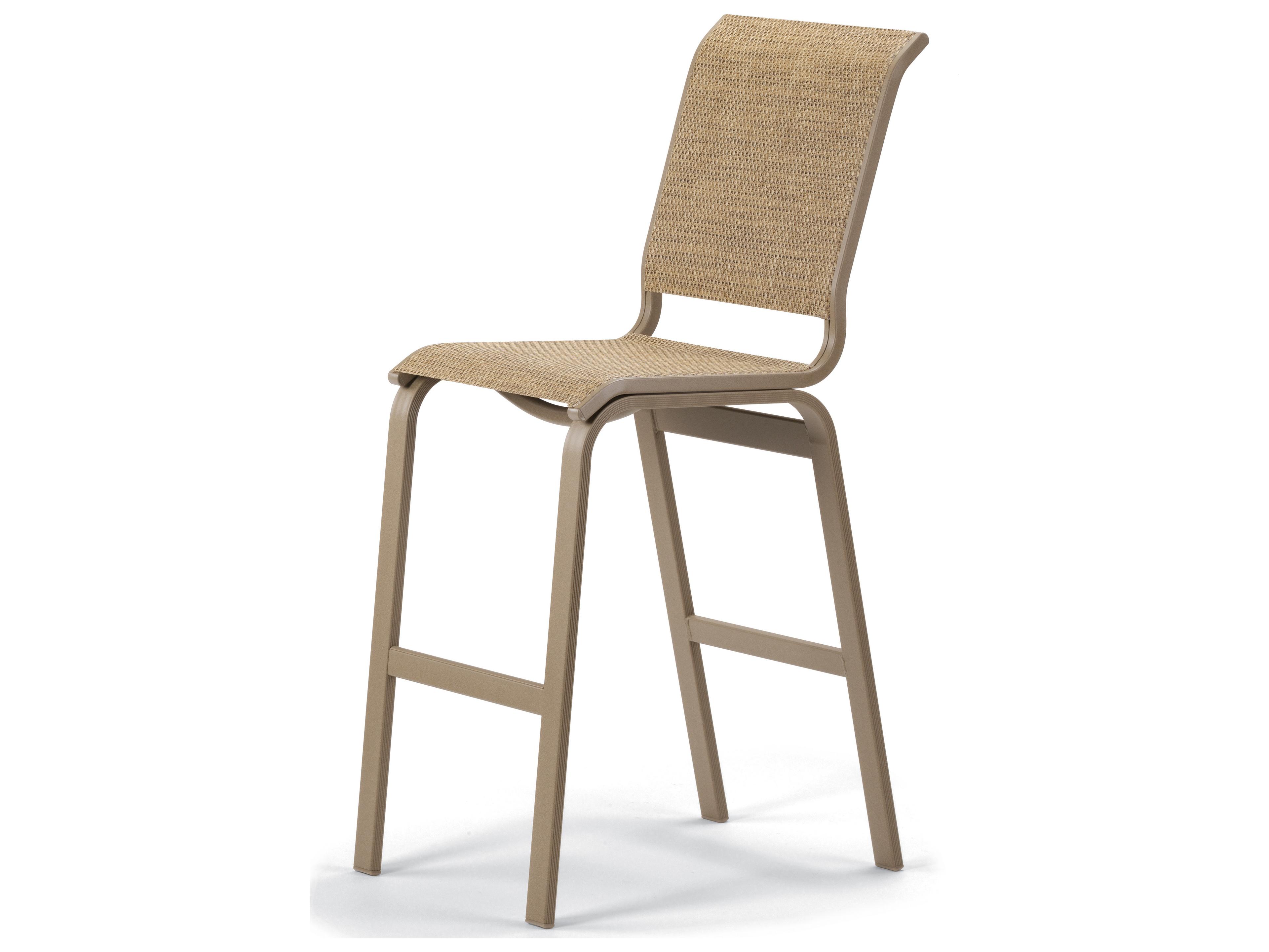 Telescope Casual Aruba Ii Sling Aluminum Bar Height Outdoor Patio Chair