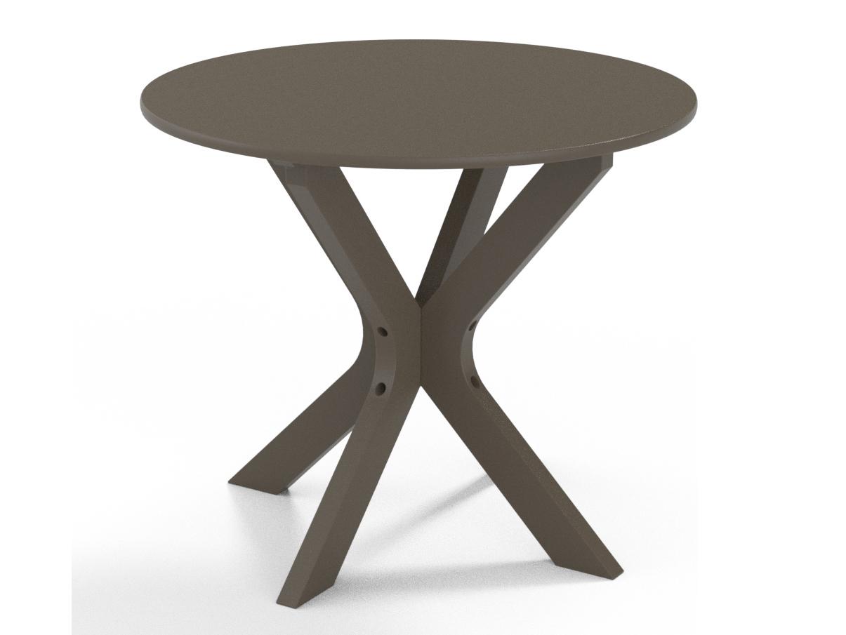 Telescope Casual Wexler Marine Grade Polymer Round Patio End Table