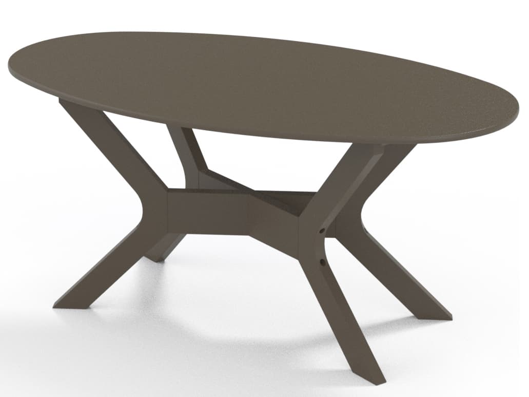 Telescope Casual Wexler Marine Grade Polymer Oval Outdoor Coffee Table