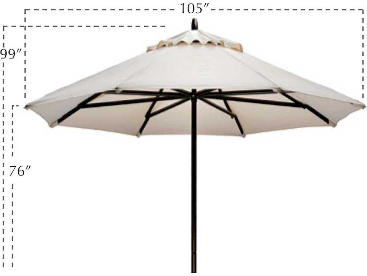 Telescope Casual Commercial Market Aluminum 9 Foot Octagonal Outdoor Patio Umbrella