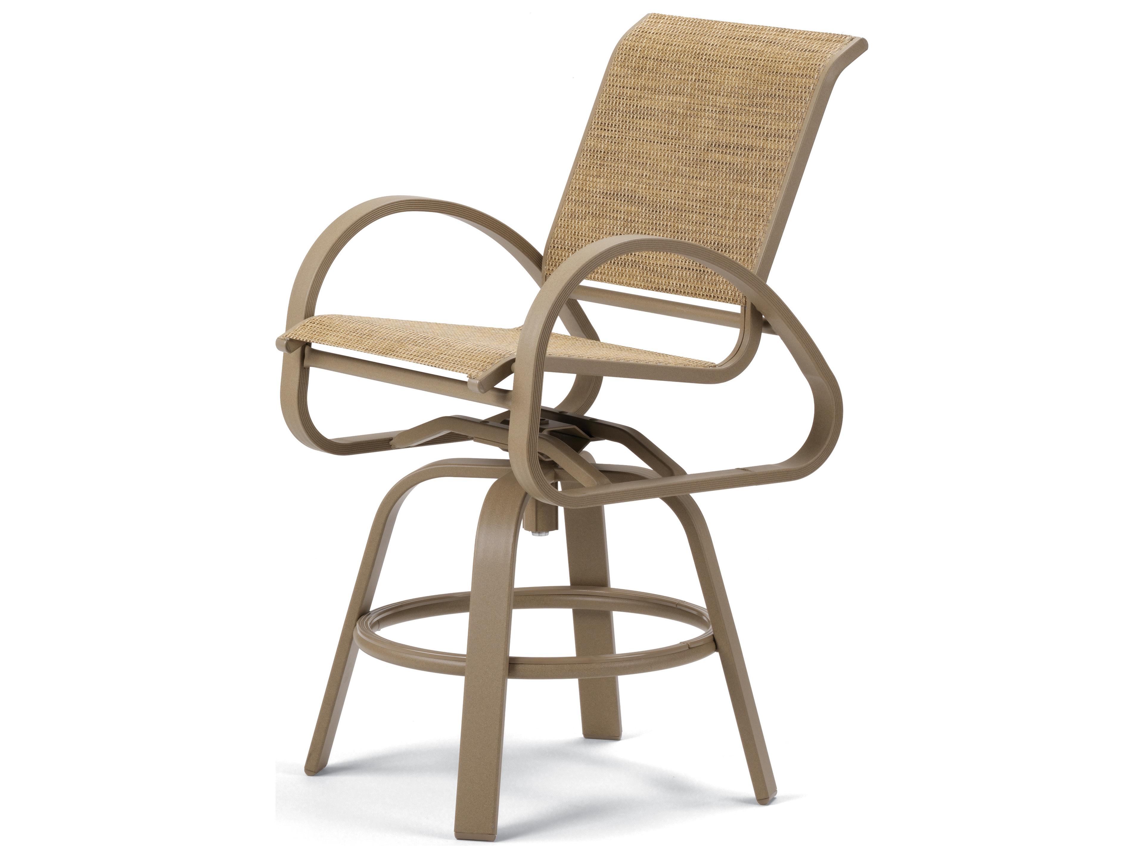 Telescope Casual Aruba II Sling Aluminum Swivel Counter Height Stool