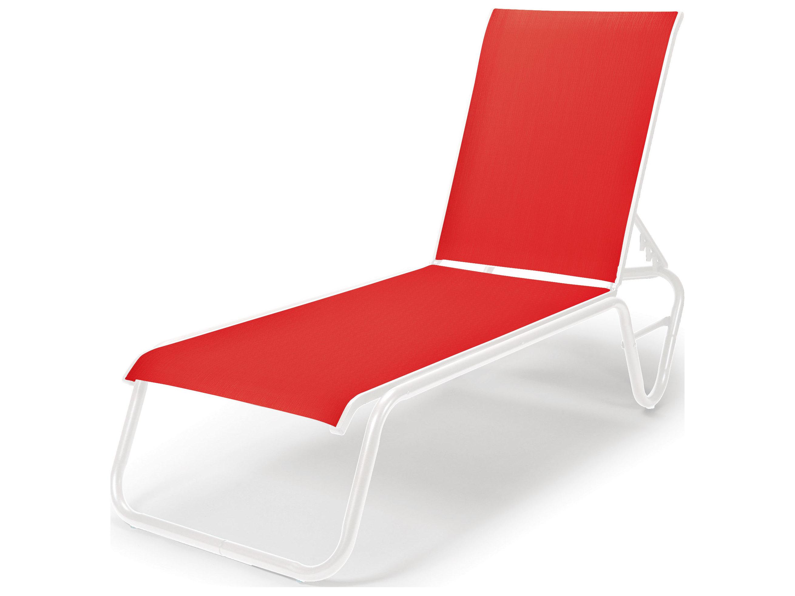 Telescope Casual Gardenella Sling Aluminum Four Position Lay-flat Stackable Outdoor Chaise Lounge