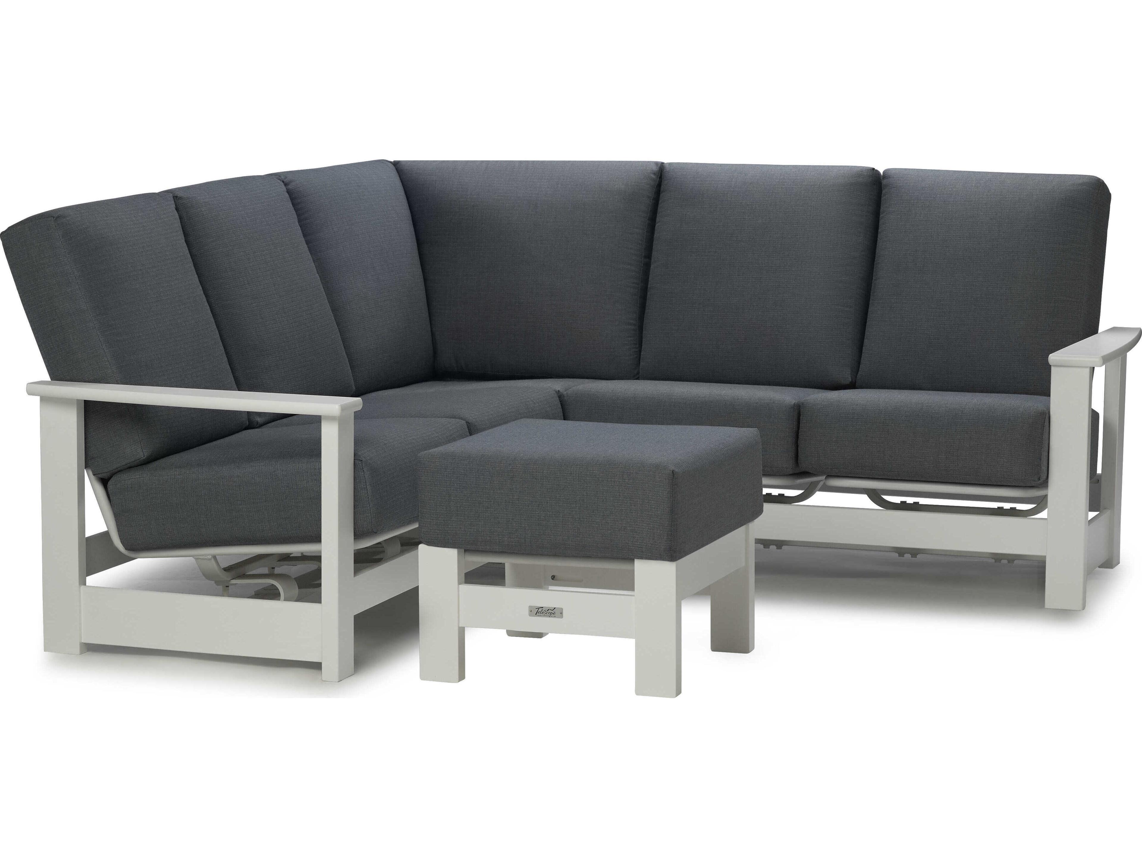 Telescope Casual Leeward Marine Grade Polymer Deep Seat Outdoor Ottoman