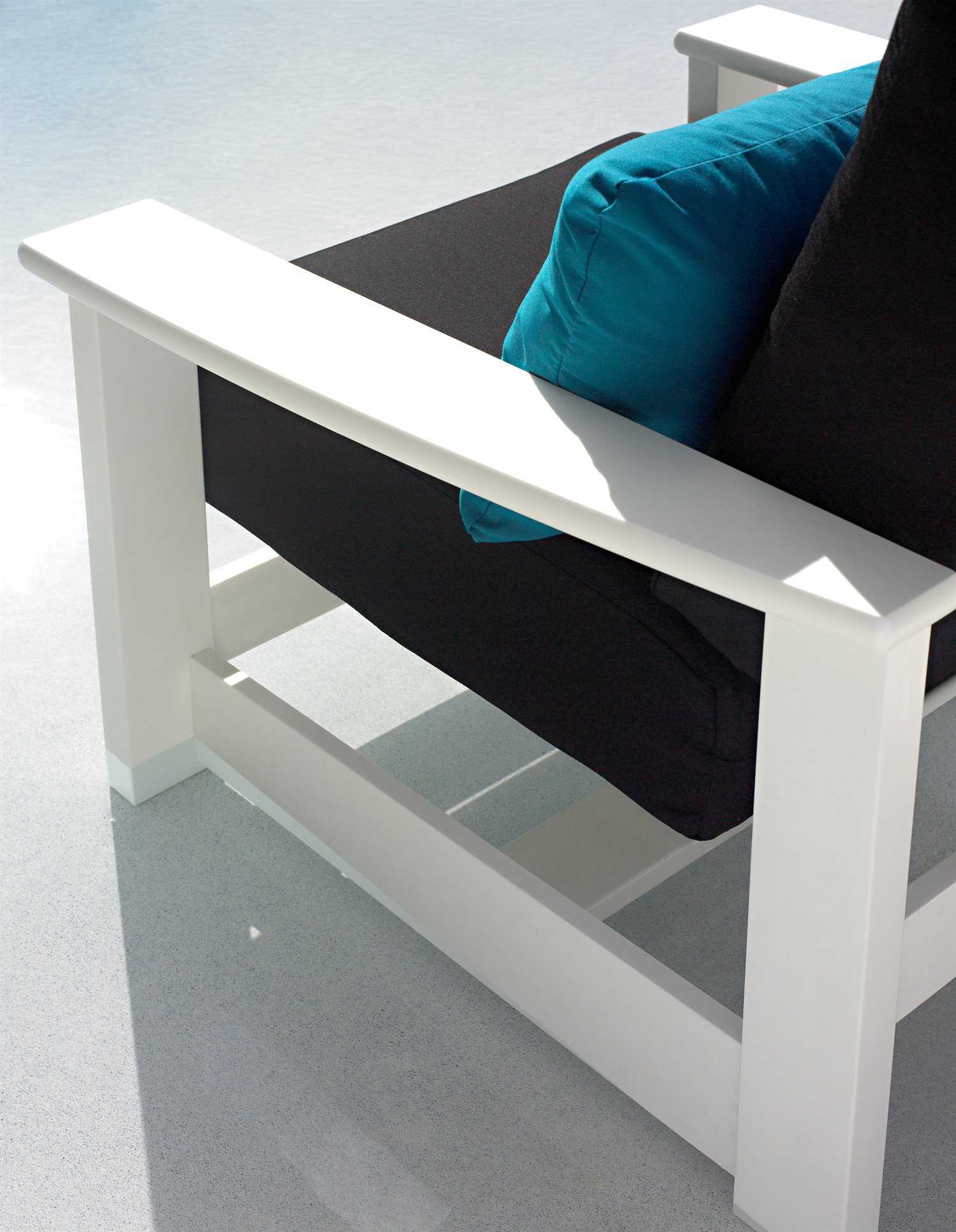 Telescope Casual Leeward Marine Grade Polymer Deep Seat Rocking Patio Lounge Chair