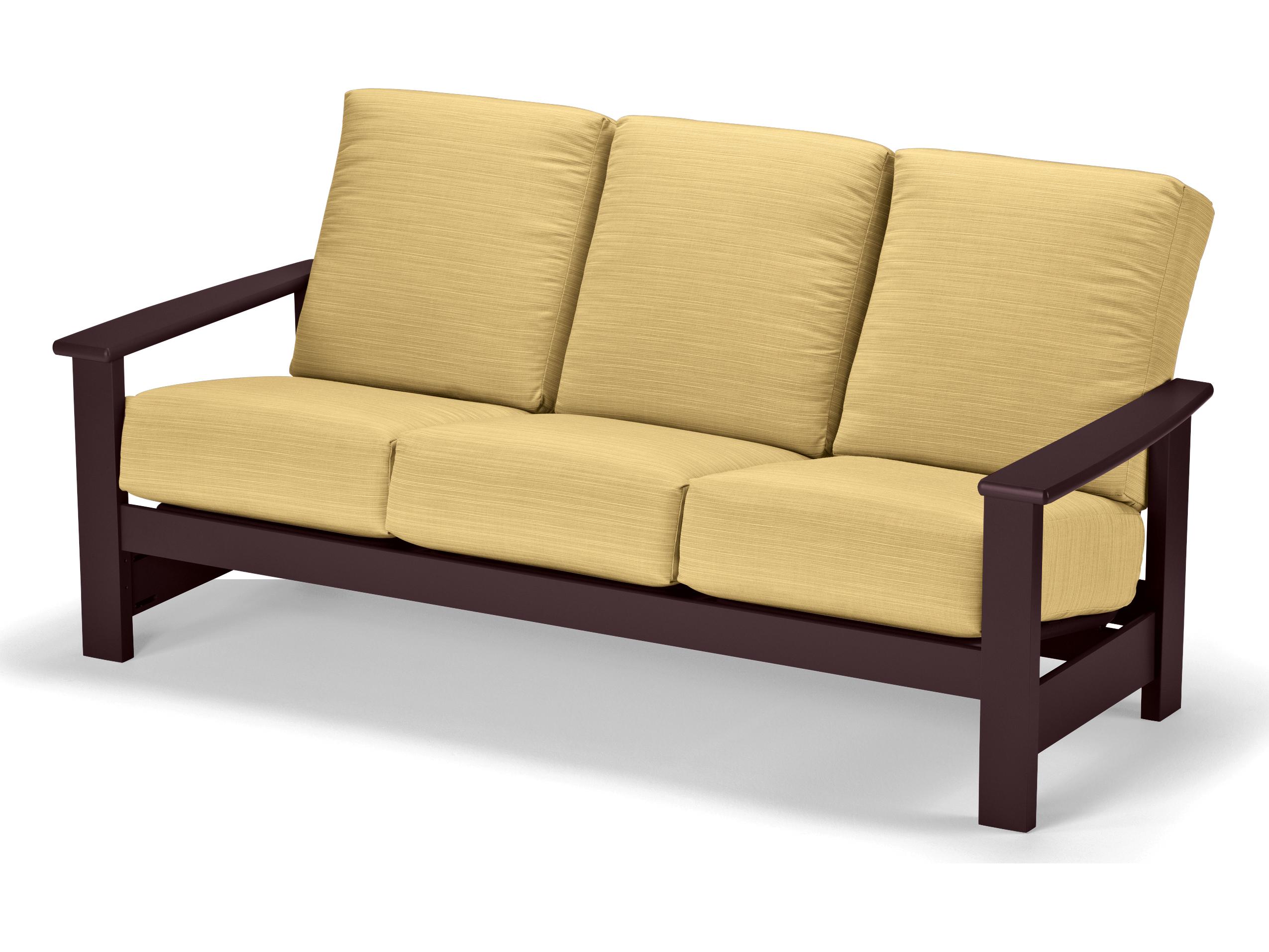 Telescope Casual Leeward Marine Grade Polymer Deep Seat Patio Sofa