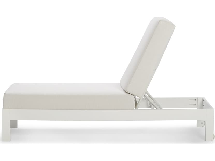 Telescope Casual Leeward Marine Grade Polymer Three Position Lay Flat Armless Patio Chaise Lounge