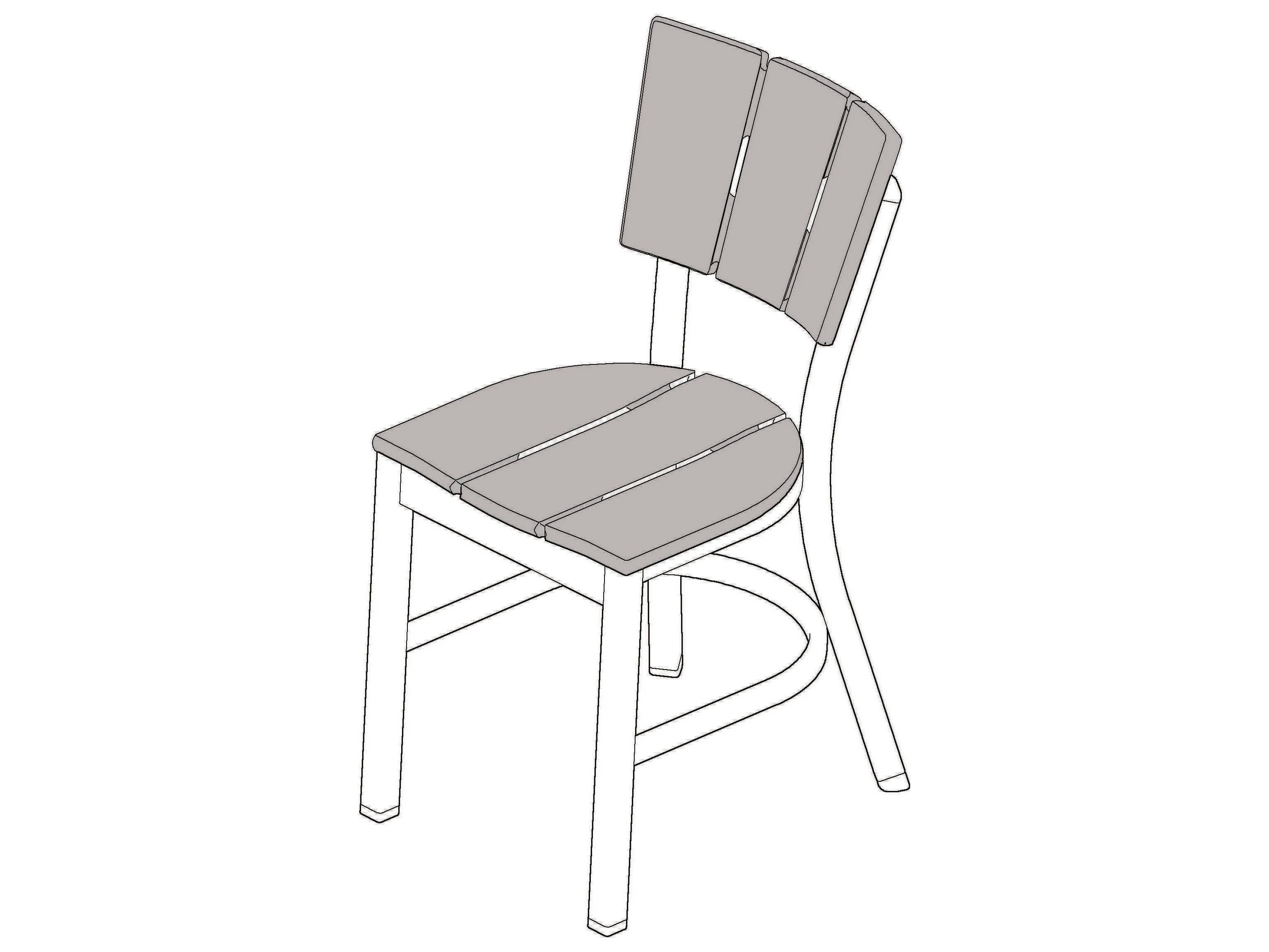 Telescope Casual Avant MGP Aluminum Stackable Patio Dining Side Chair