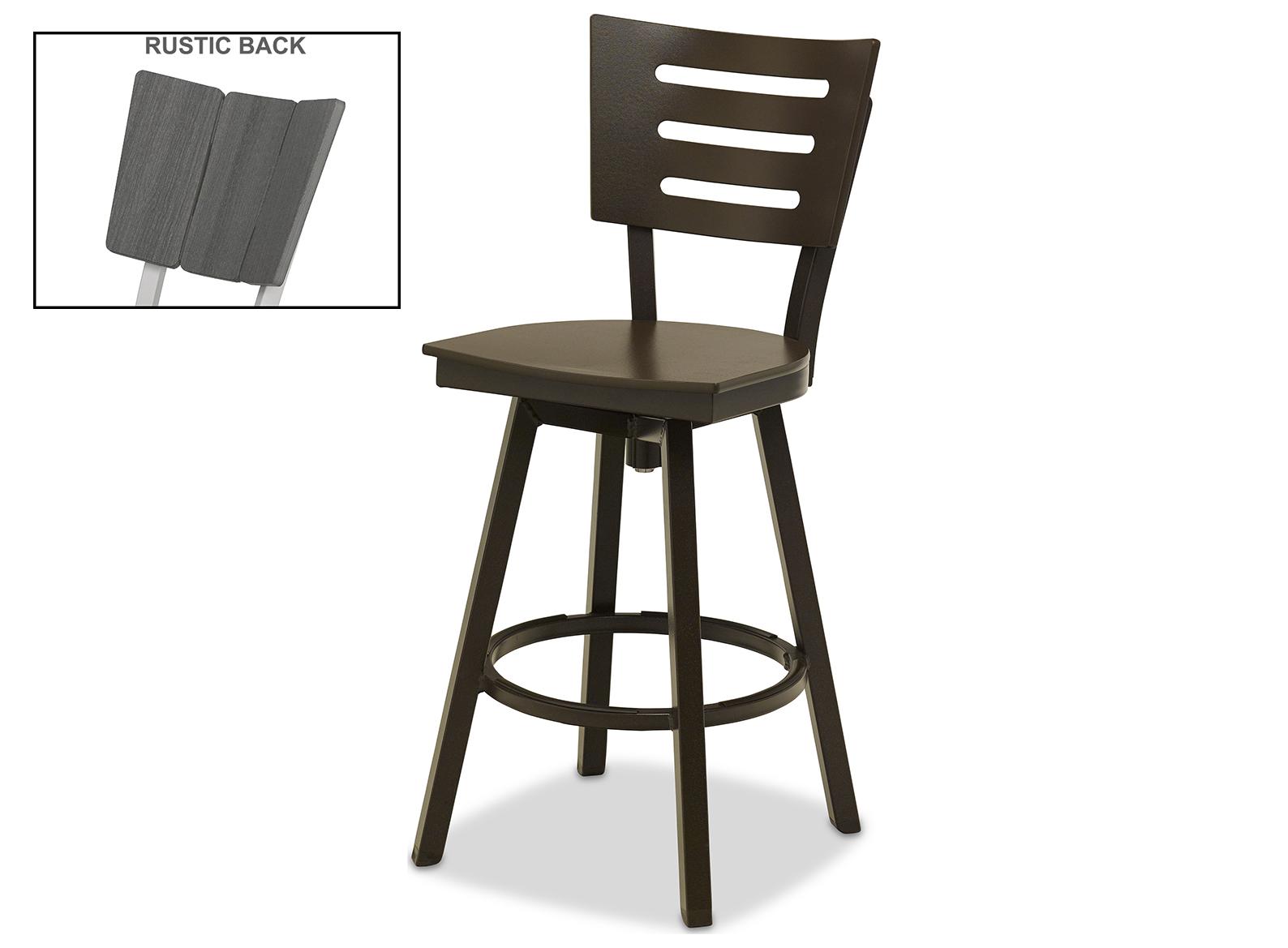 Telescope Casual Avant MGP Aluminum Swivel Bar Height Outdoor Chair