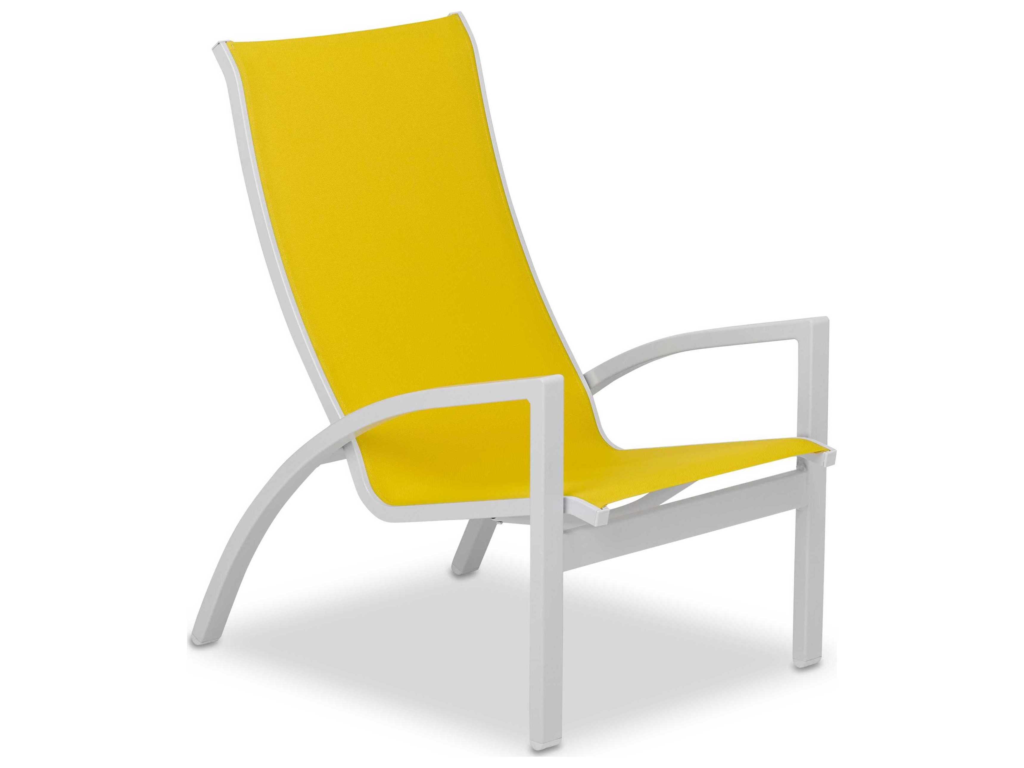 Telescope Casual Kendall Sling Aluminum Stackable Outdoor Lounge Chair